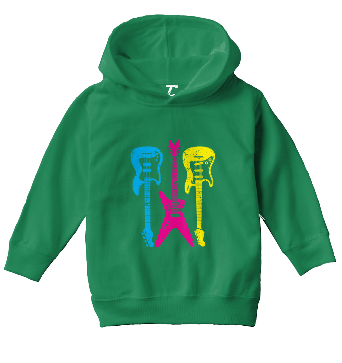 Neon Guitars - Rock Star Musician Instrument Toddler/Youth Hoodie - Picture 5 of 12