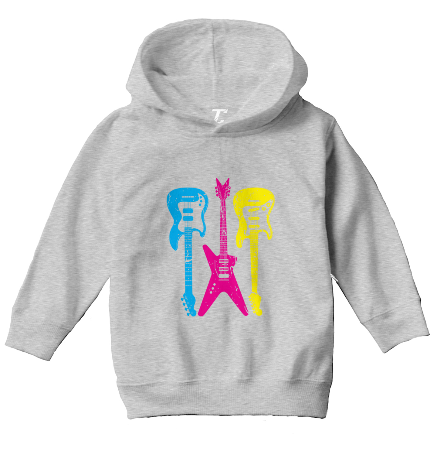 Neon Guitars - Rock Star Musician Instrument Toddler/Youth Hoodie - Picture 6 of 12