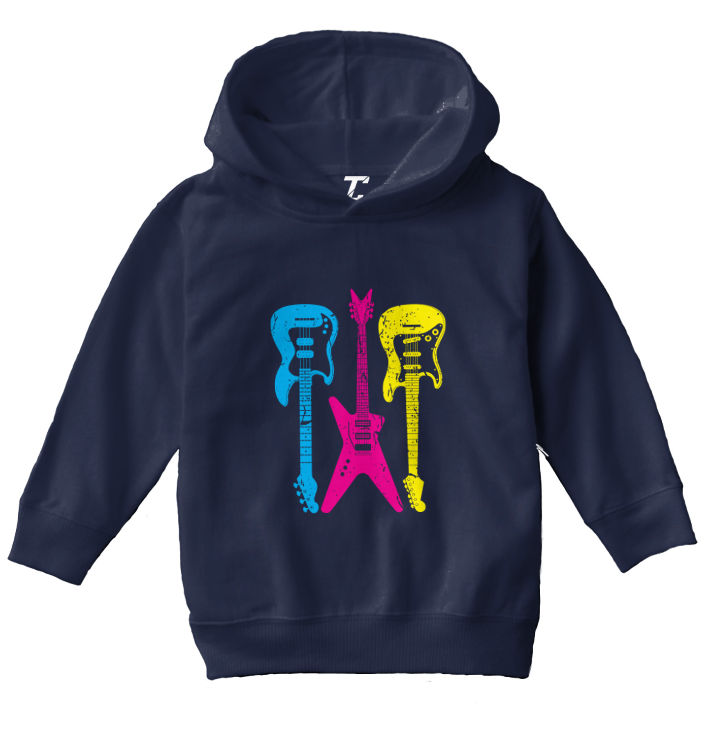 Neon Guitars - Rock Star Musician Instrument Toddler/Youth Hoodie - Picture 7 of 12