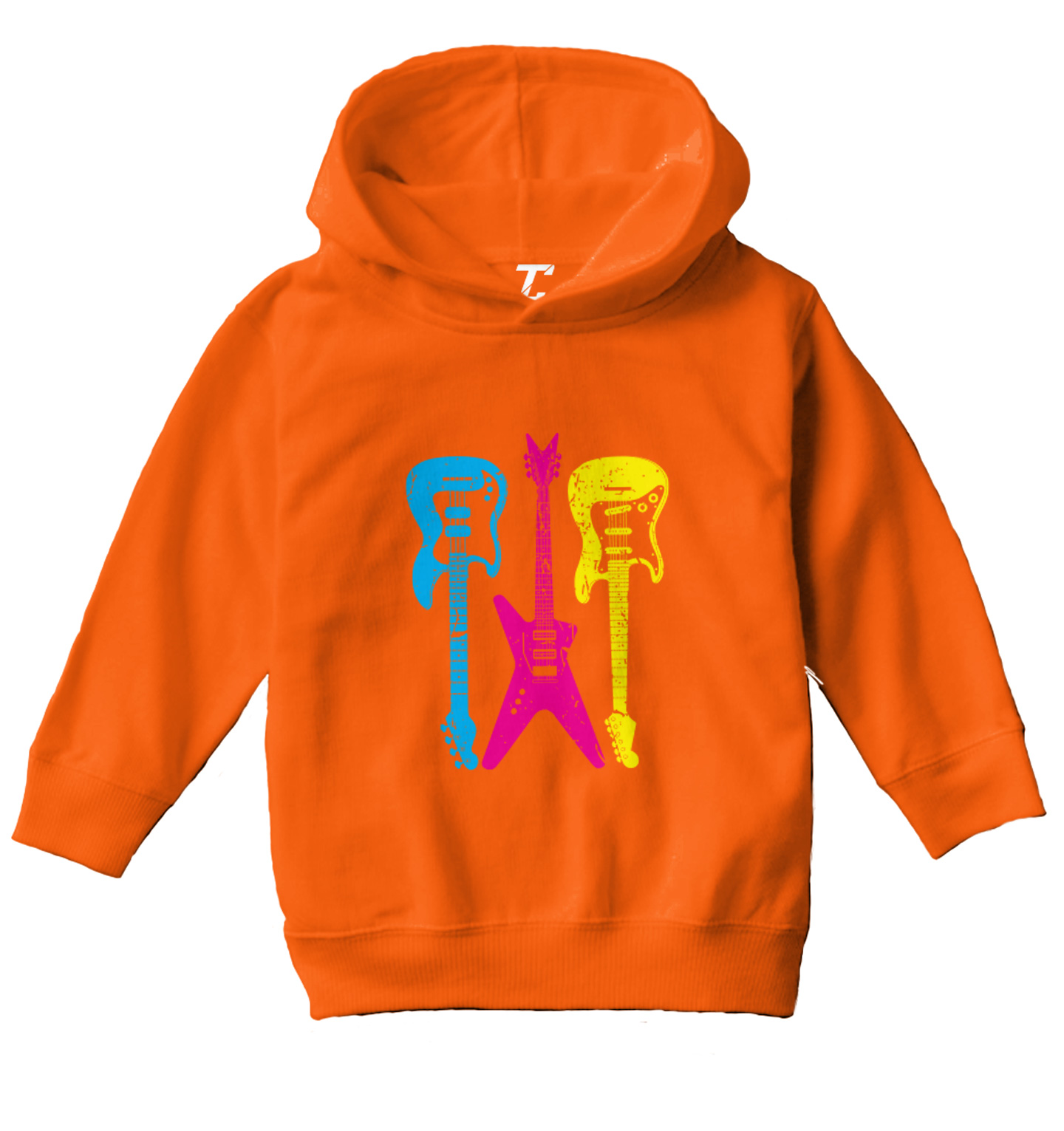 Neon Guitars - Rock Star Musician Instrument Toddler/Youth Hoodie - Picture 8 of 12