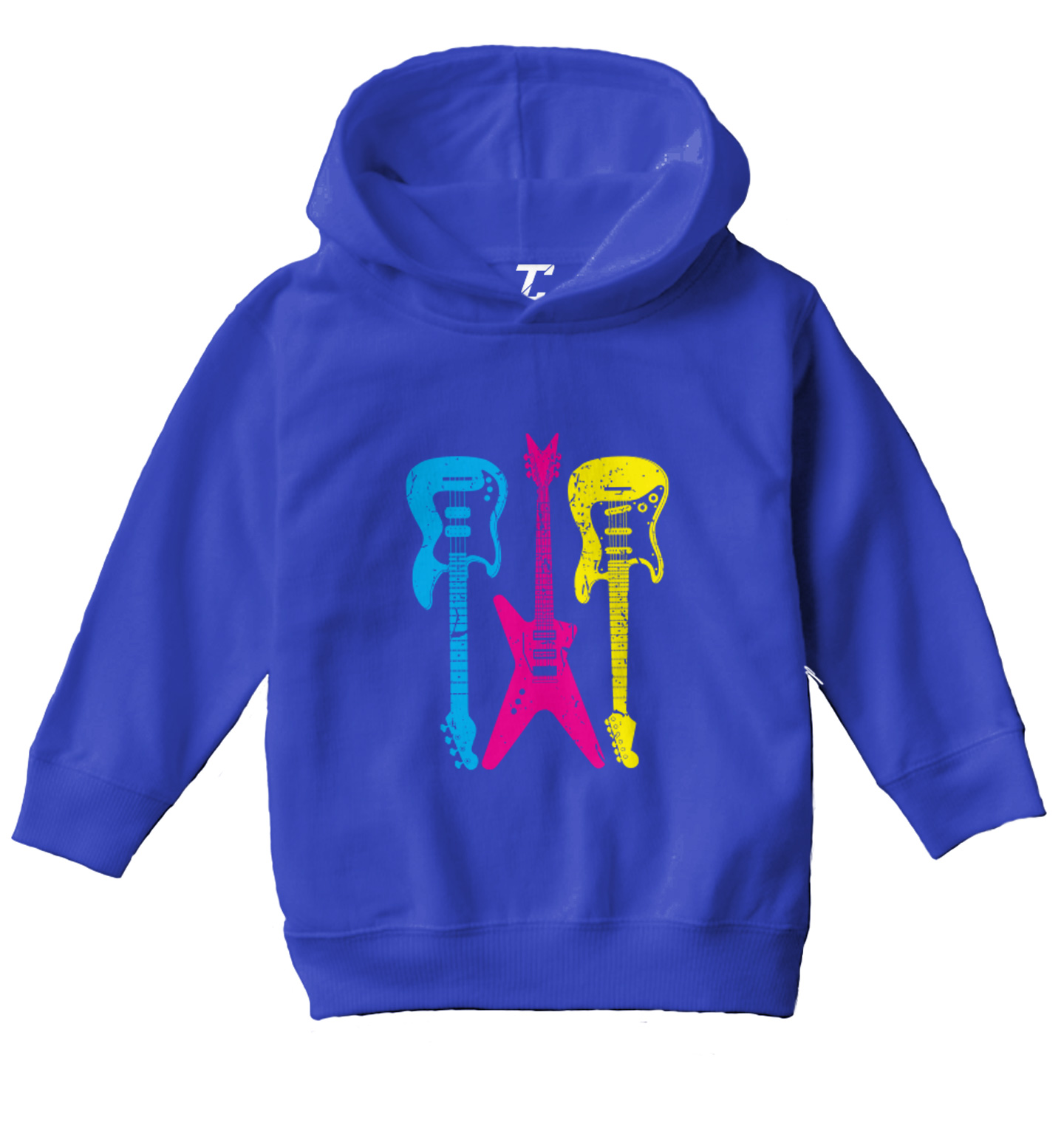 Neon Guitars - Rock Star Musician Instrument Toddler/Youth Hoodie - Picture 11 of 12