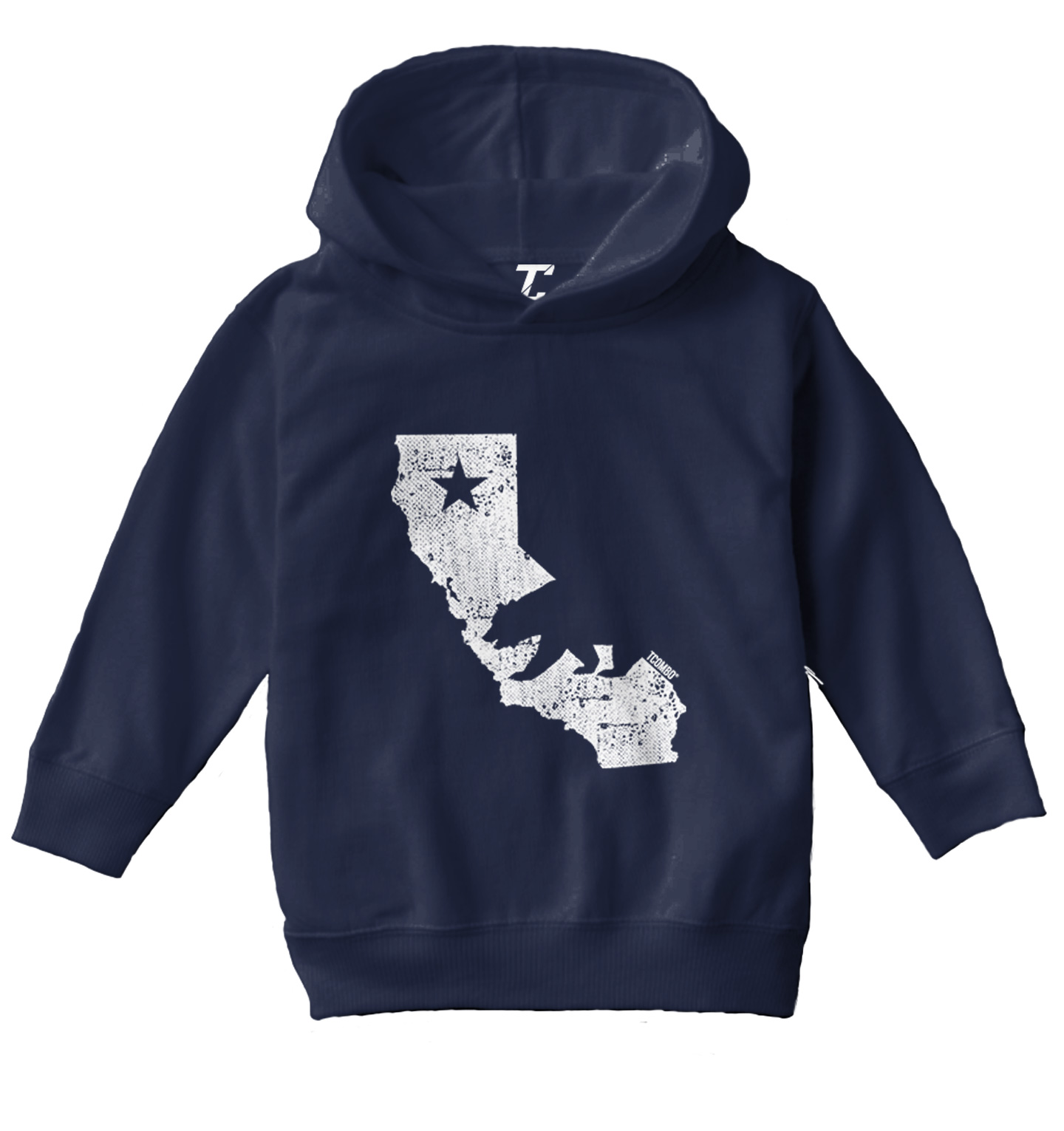 Cali State Map - California Bear Flag USA United States Toddler/Youth Hoodie - Picture 7 of 12
