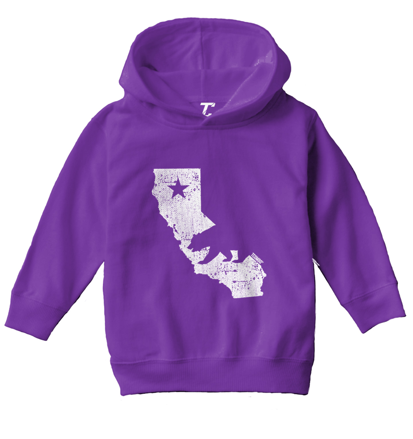 Cali State Map - California Bear Flag USA United States Toddler/Youth Hoodie - Picture 9 of 12
