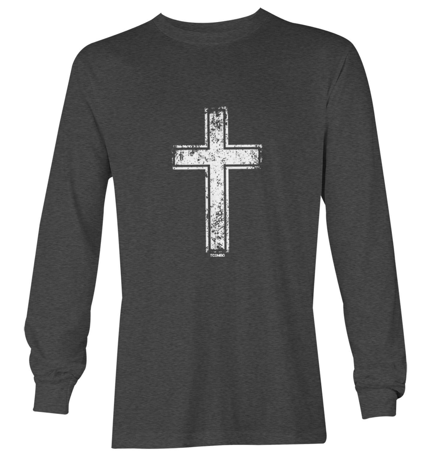 Distressed Cross - Jesus Catholic Christian Church Youth T-Shirt - Picture 14 of 20
