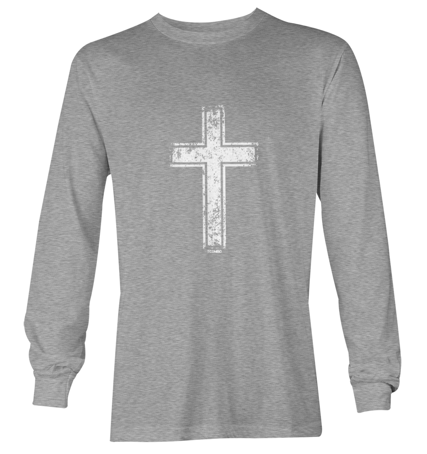 Distressed Cross - Jesus Catholic Christian Church Youth T-Shirt - Picture 16 of 20