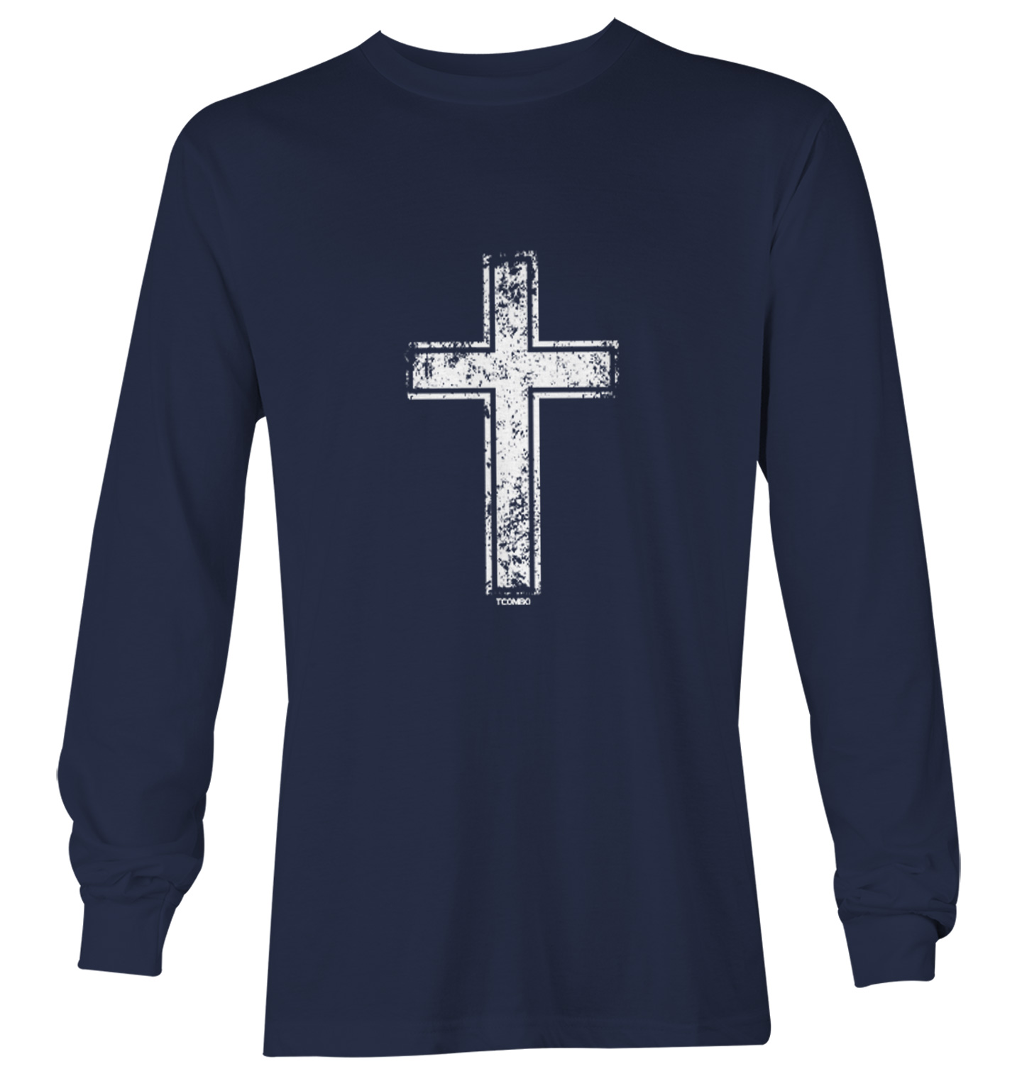 Distressed Cross - Jesus Catholic Christian Church Youth T-Shirt - Picture 17 of 20
