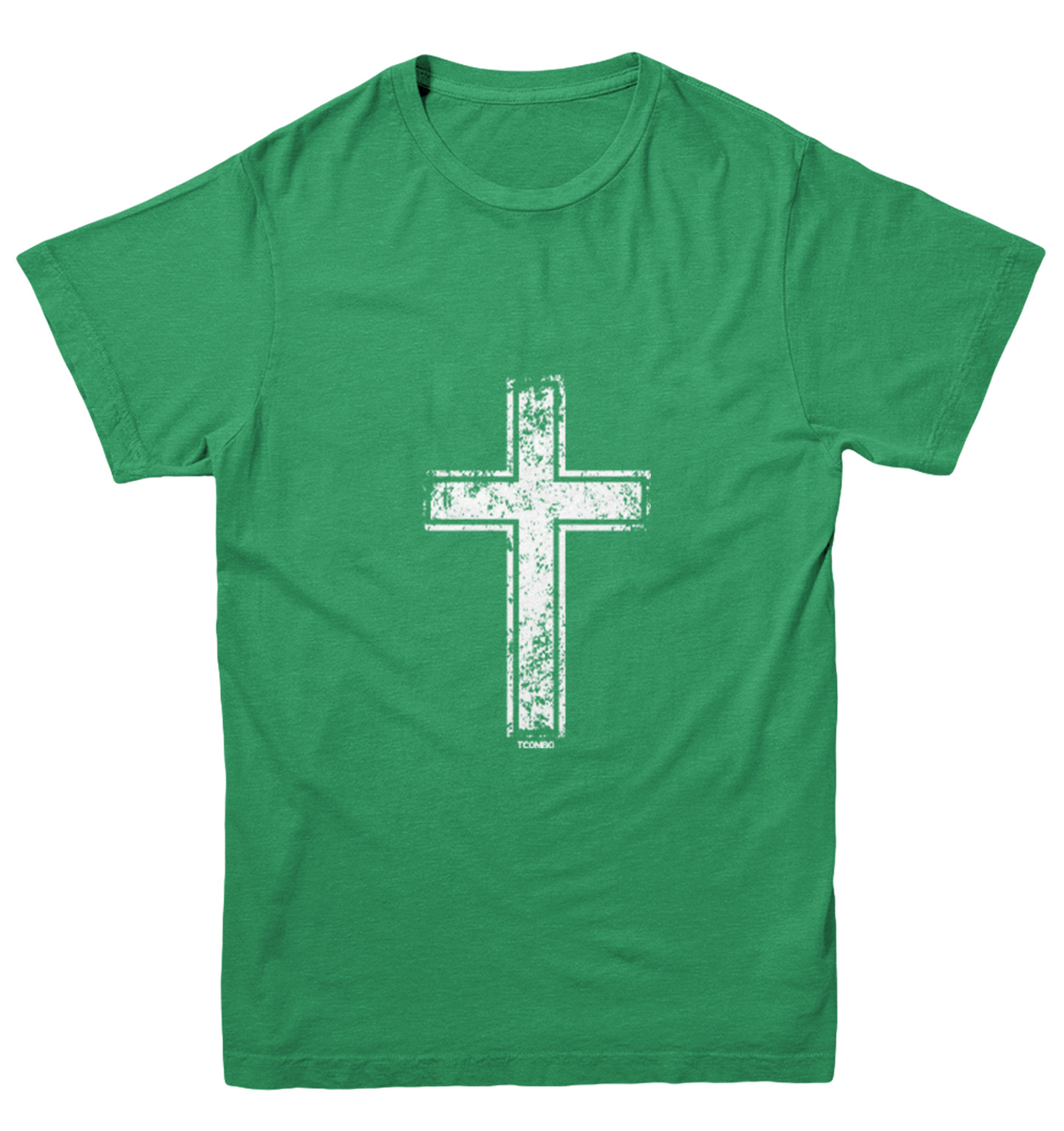 Distressed Cross - Jesus Catholic Christian Church Youth T-Shirt - Picture 4 of 20