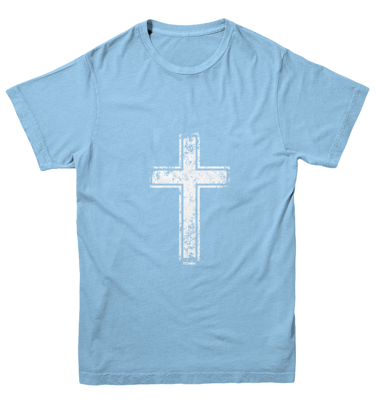 Distressed Cross - Jesus Catholic Christian Church Youth T-Shirt - Picture 5 of 20