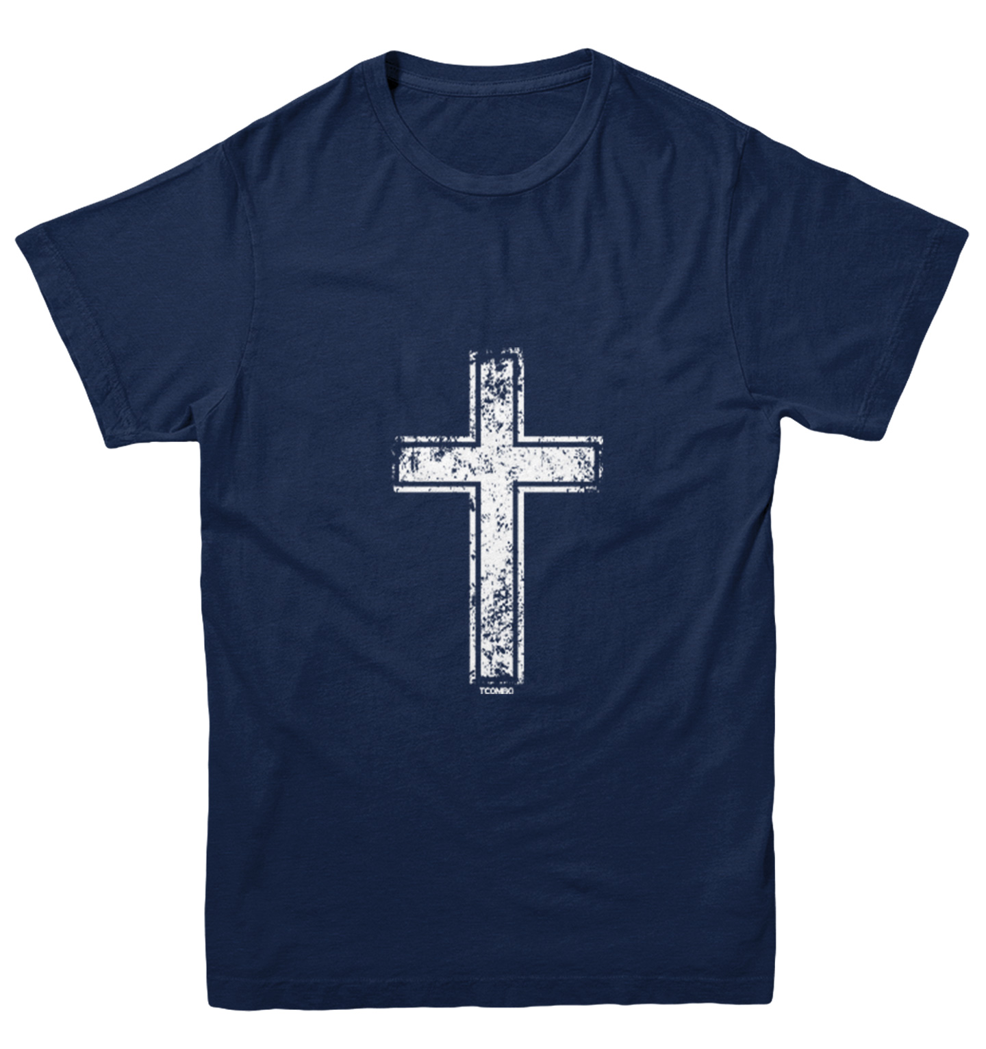 Distressed Cross - Jesus Catholic Christian Church Youth T-Shirt - Picture 7 of 20