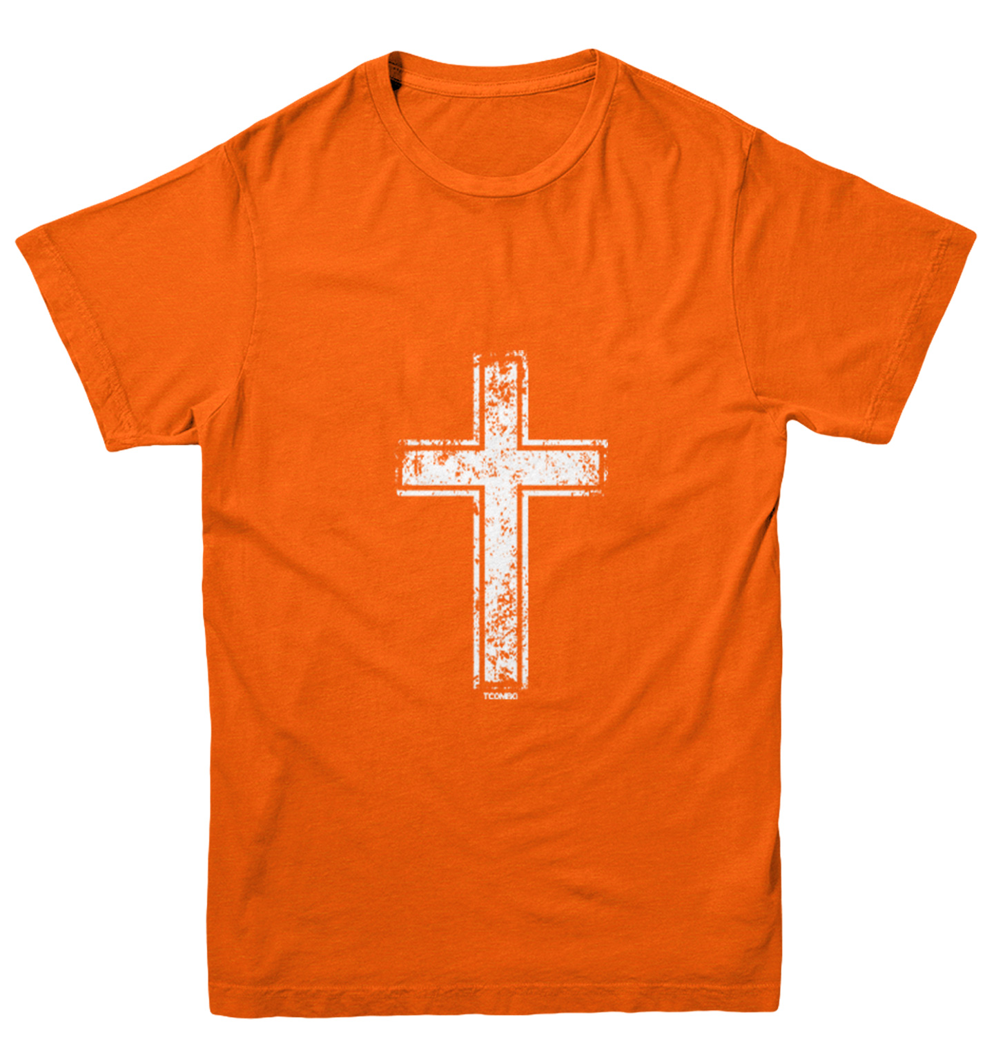 Distressed Cross - Jesus Catholic Christian Church Youth T-Shirt - Picture 8 of 20