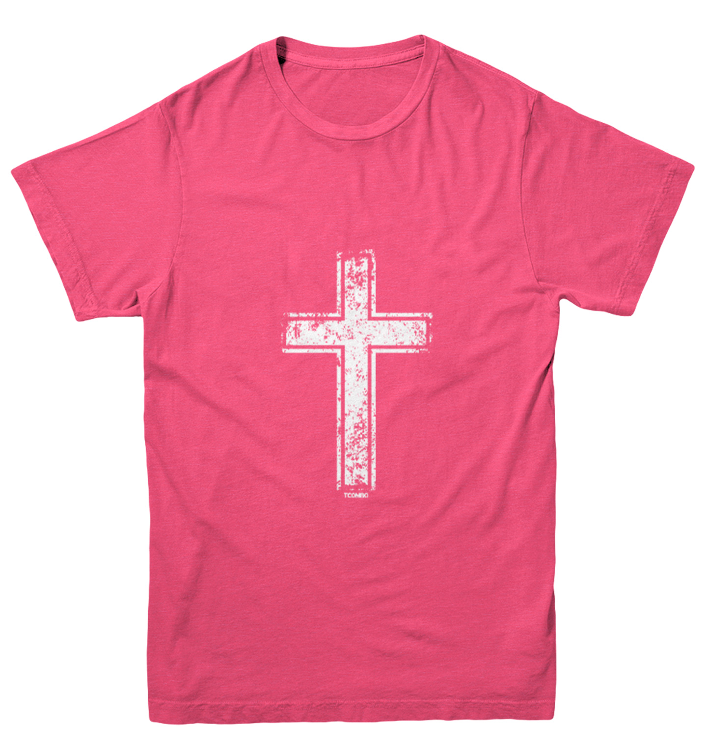 Distressed Cross - Jesus Catholic Christian Church Youth T-Shirt - Picture 9 of 20