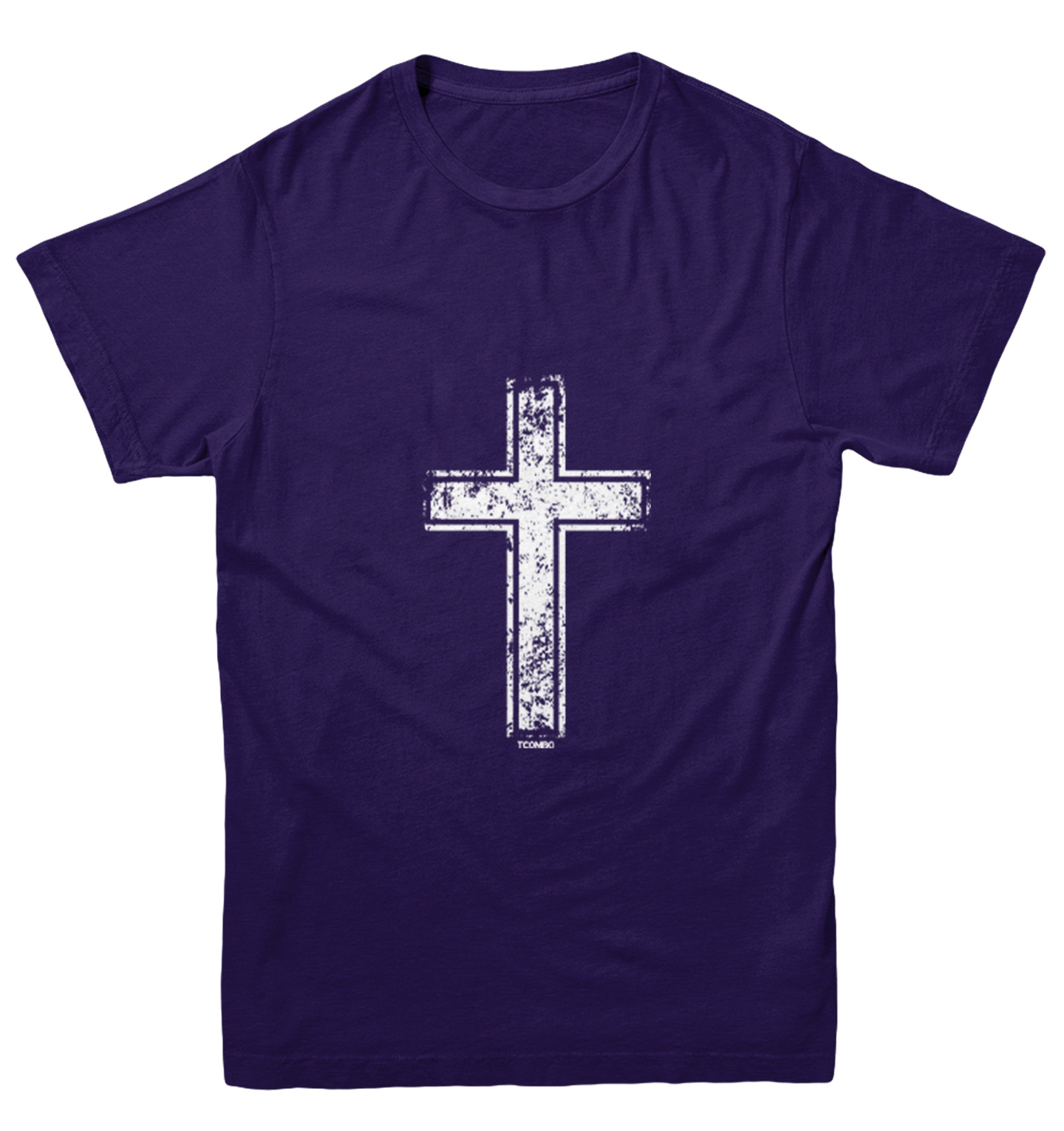 Distressed Cross - Jesus Catholic Christian Church Youth T-Shirt - Picture 10 of 20