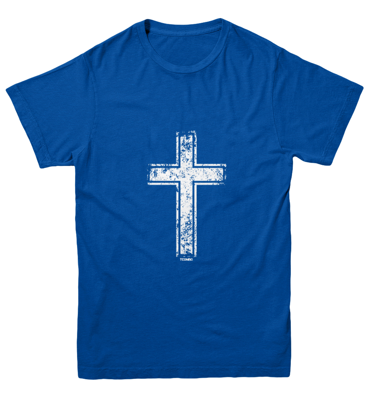 Distressed Cross - Jesus Catholic Christian Church Youth T-Shirt - Picture 12 of 20
