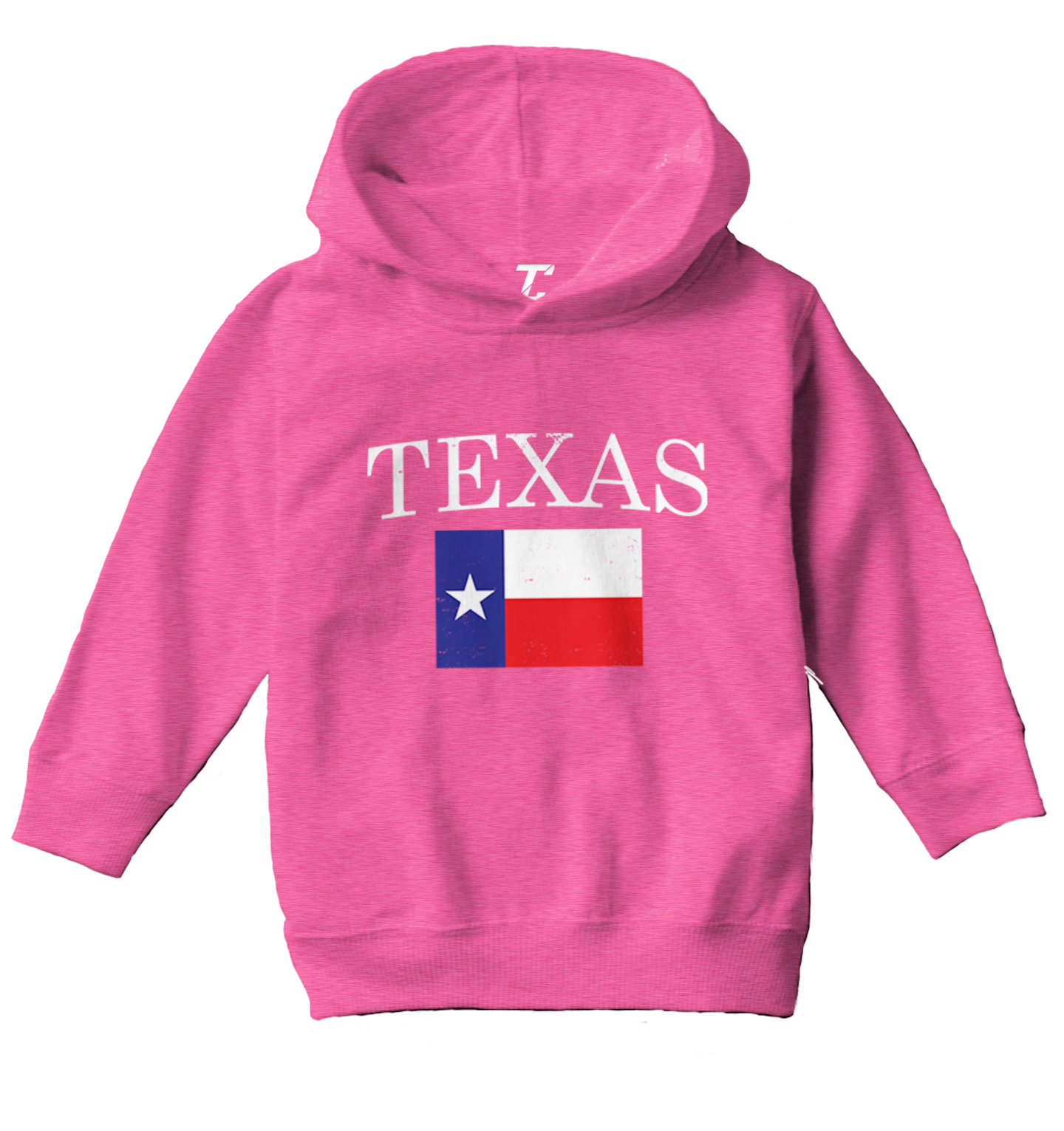 Texas With Flag - Texan Pride Lone Star United States Toddler/Youth Hoodie - Picture 4 of 12