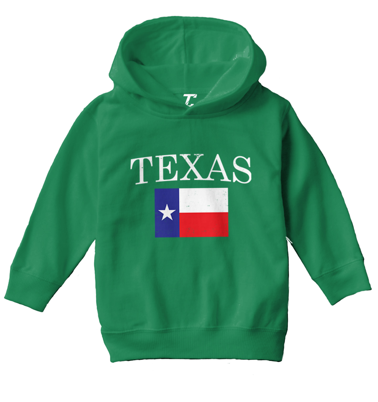 Texas With Flag - Texan Pride Lone Star United States Toddler/Youth Hoodie - Picture 5 of 12