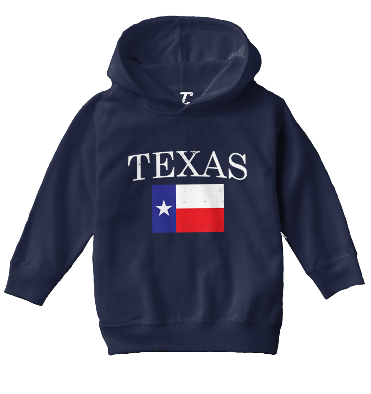 Texas With Flag - Texan Pride Lone Star United States Toddler/Youth Hoodie - Picture 7 of 12