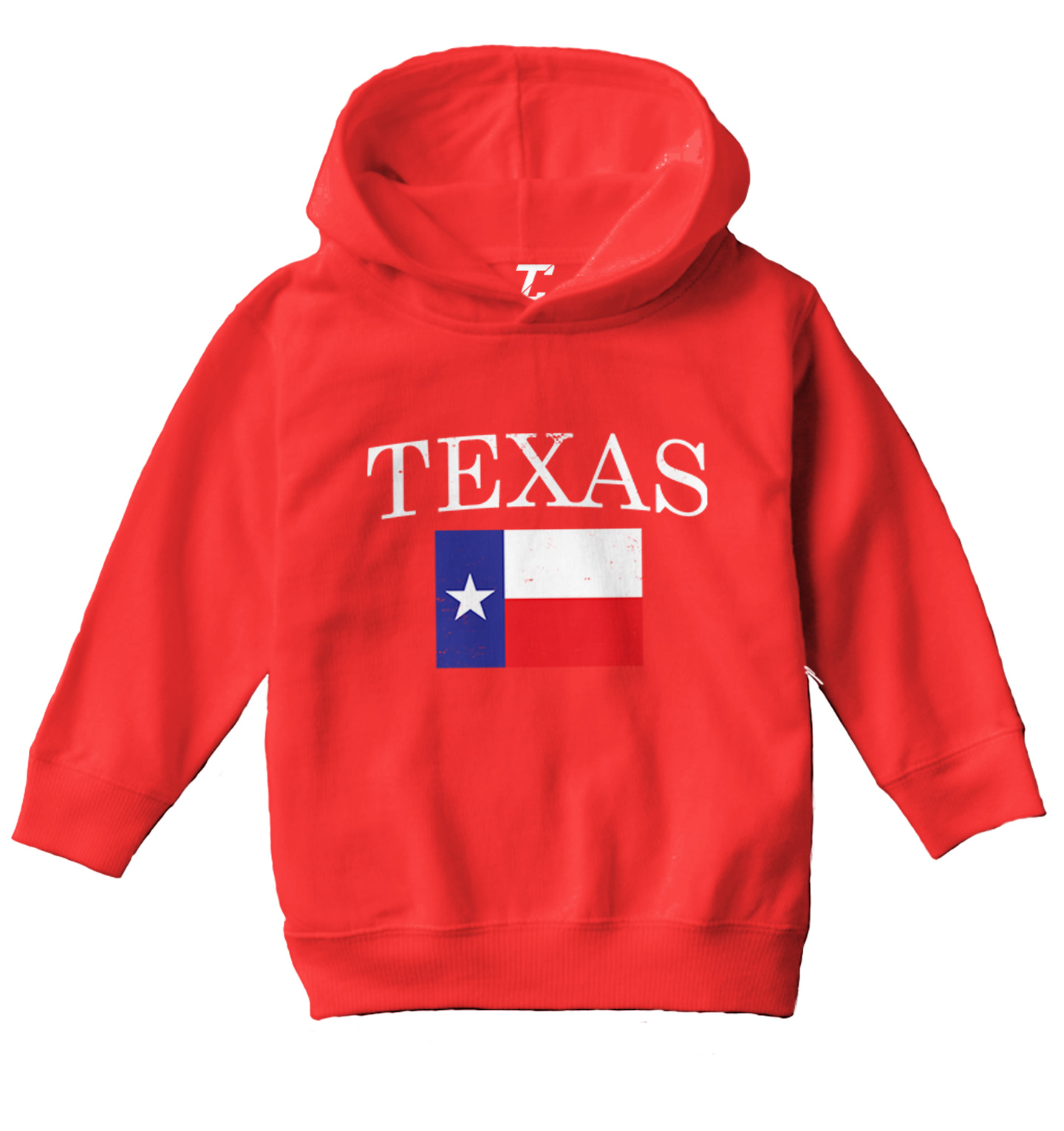 Texas With Flag - Texan Pride Lone Star United States Toddler/Youth Hoodie - Picture 10 of 12