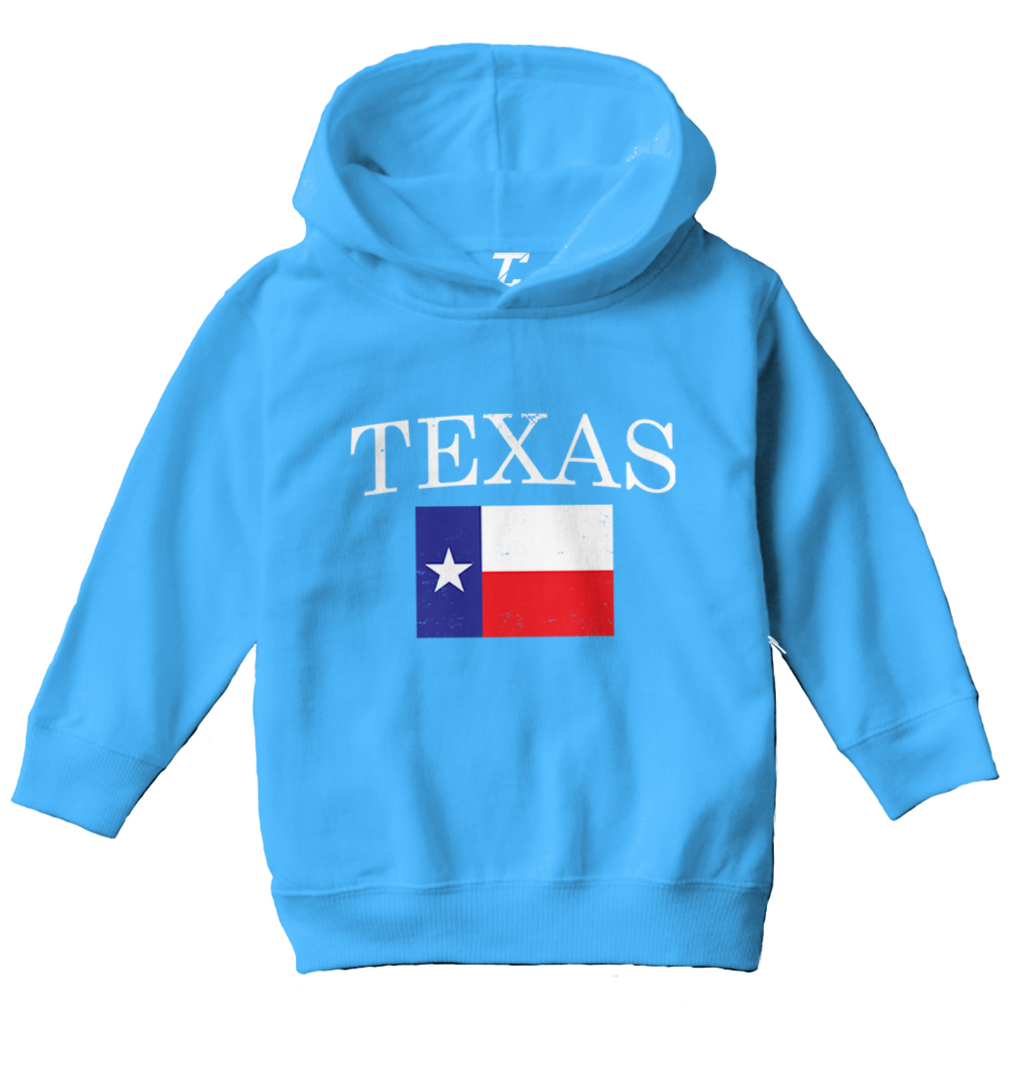 Texas With Flag - Texan Pride Lone Star United States Toddler/Youth Hoodie - Picture 12 of 12