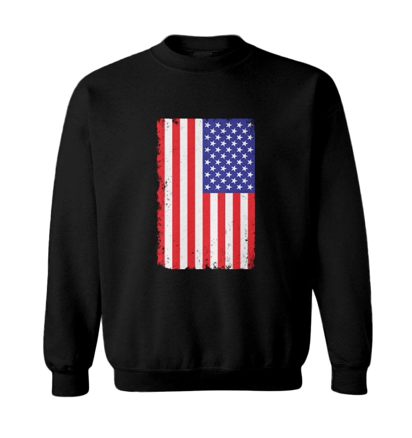 Distressed American Flag - 'Murica USA United States Toddler Crewneck Sweater - Picture 2 of 8