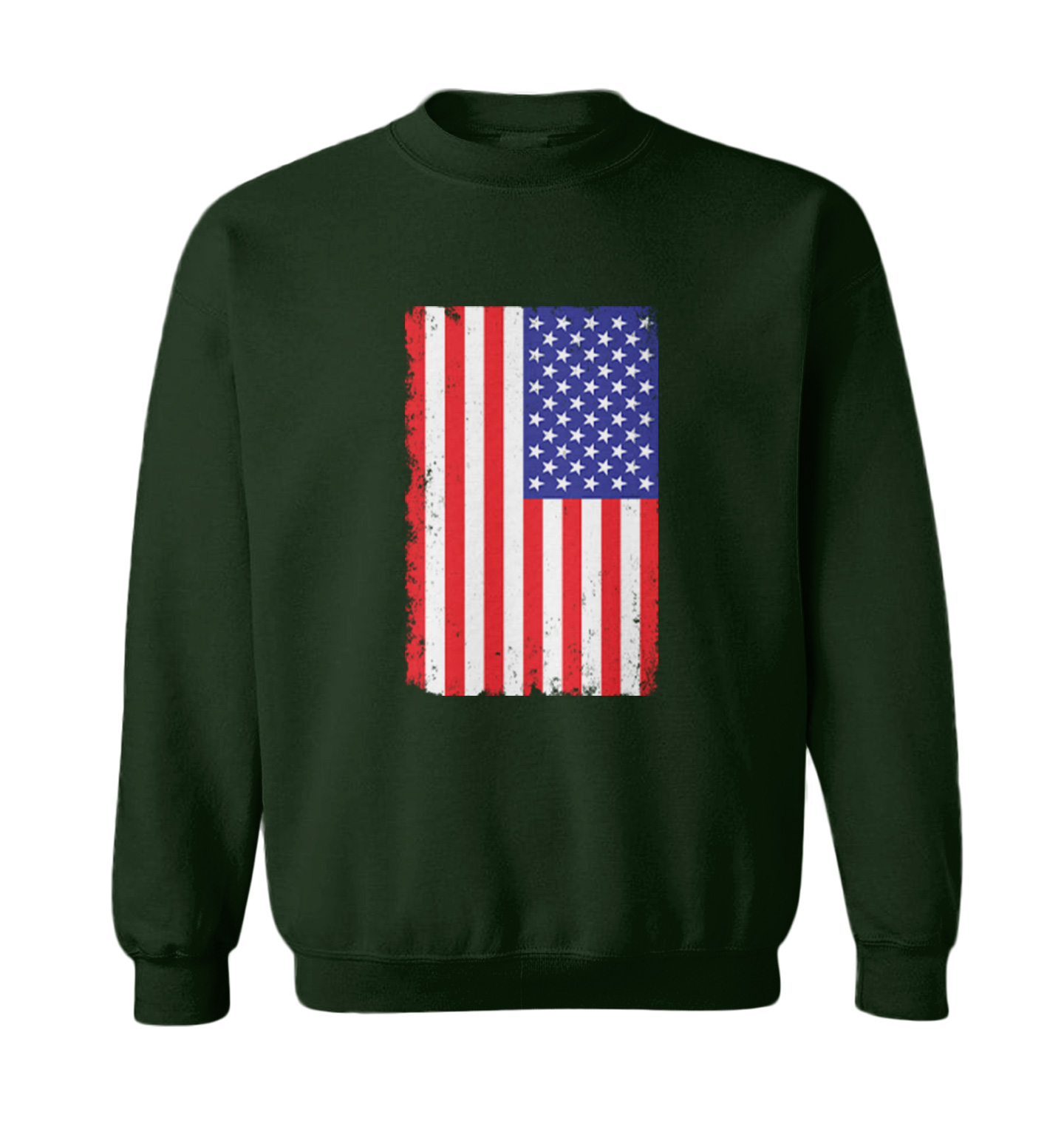 Distressed American Flag - 'Murica USA United States Toddler Crewneck Sweater - Picture 3 of 8