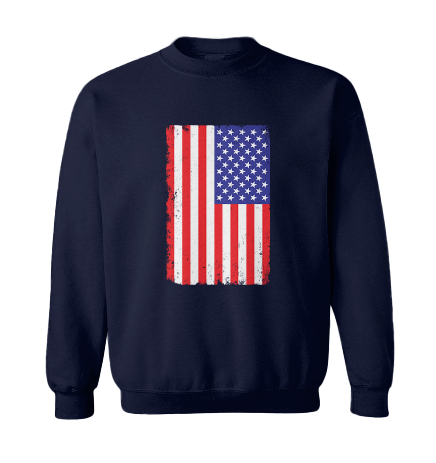 Distressed American Flag - 'Murica USA United States Toddler Crewneck Sweater - Picture 5 of 8