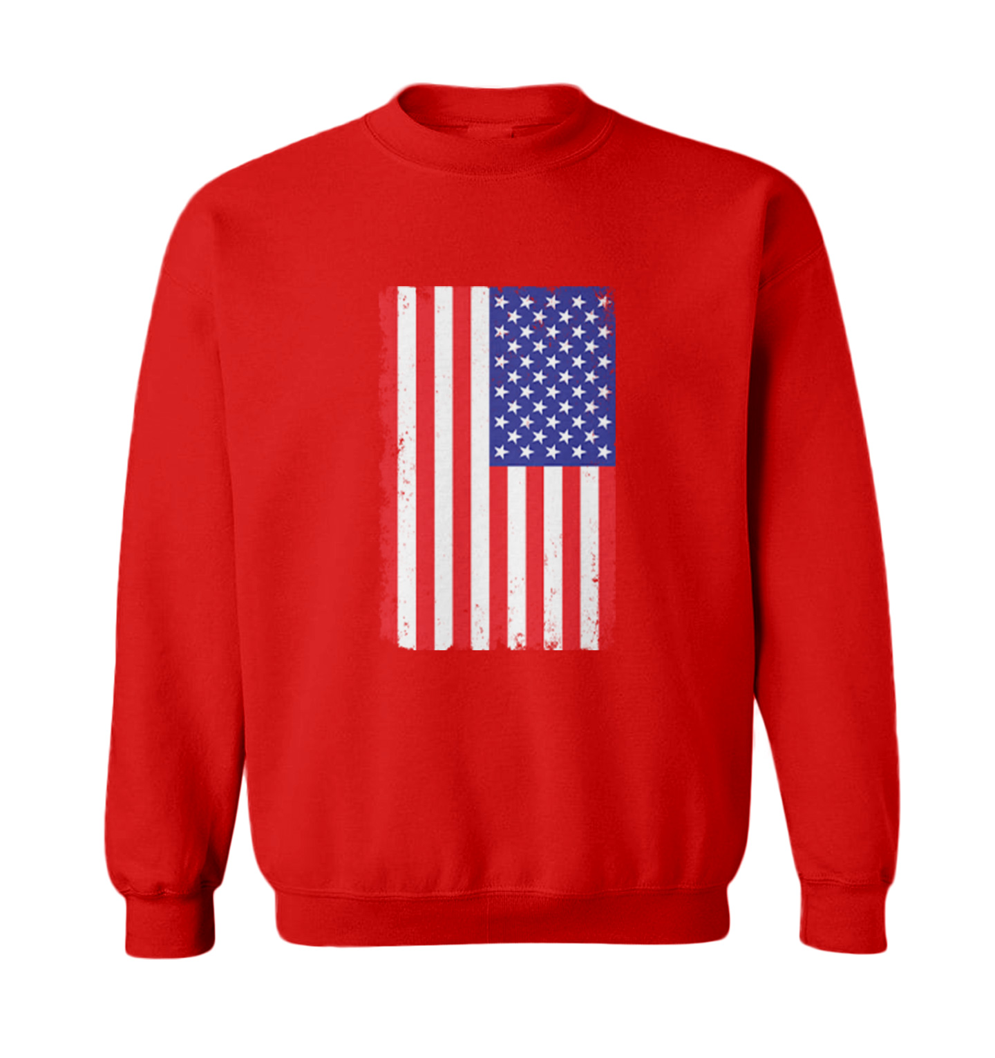 Distressed American Flag - 'Murica USA United States Toddler Crewneck Sweater - Picture 7 of 8