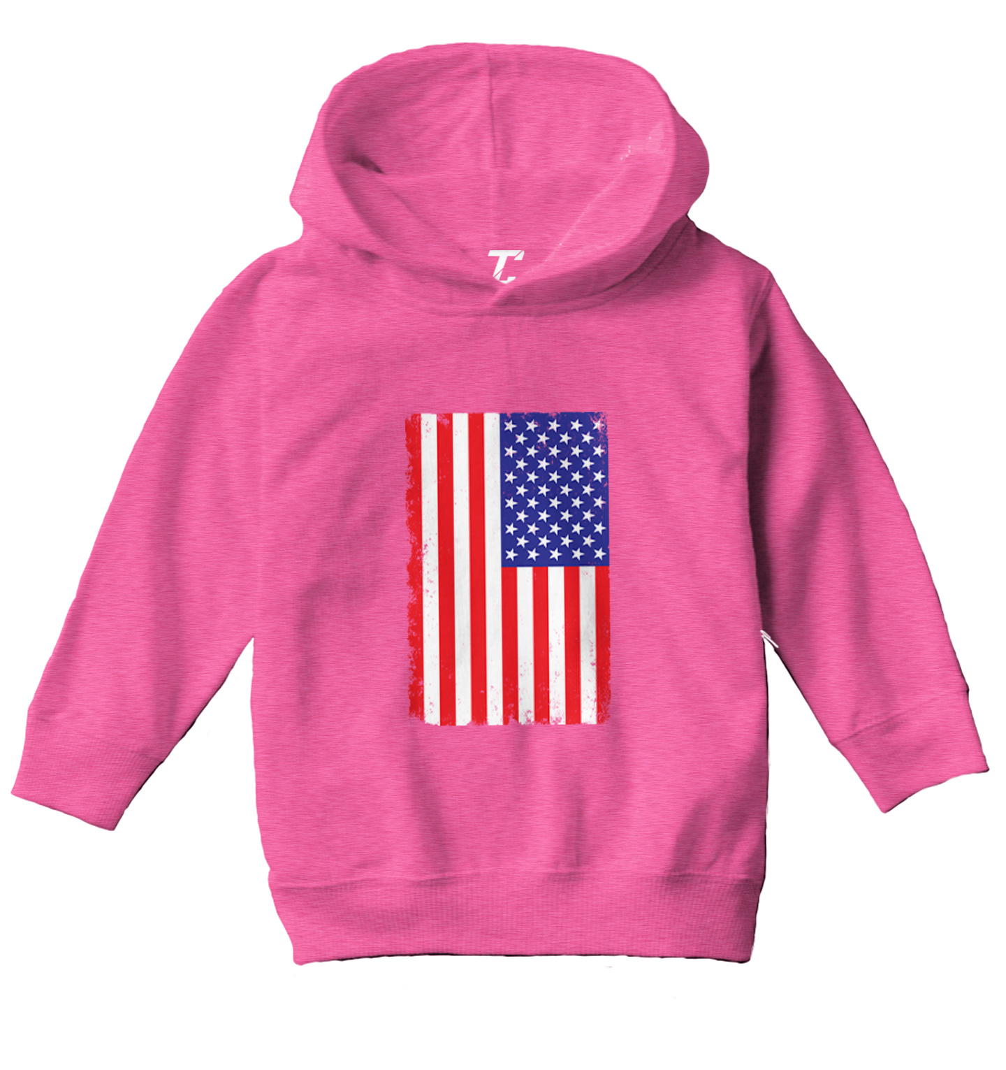 Distressed American Flag - 'Murica USA United States Toddler/Youth Hoodie - Picture 4 of 12