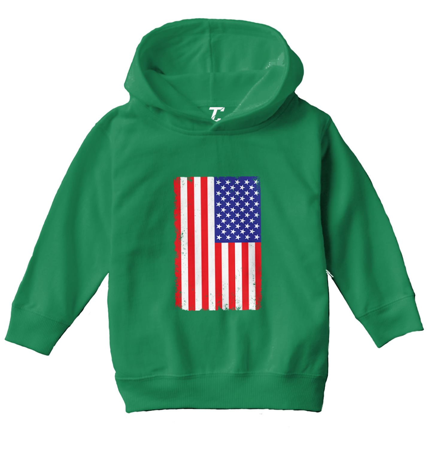 Distressed American Flag - 'Murica USA United States Toddler/Youth Hoodie - Picture 5 of 12