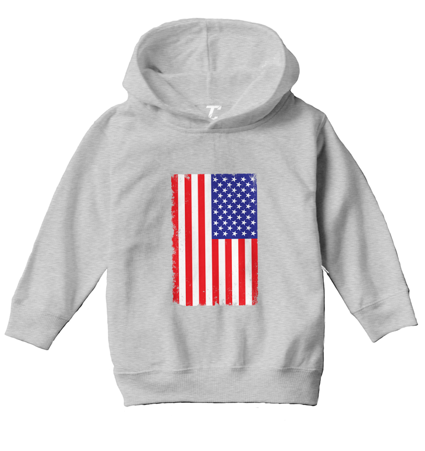 Distressed American Flag - 'Murica USA United States Toddler/Youth Hoodie - Picture 6 of 12