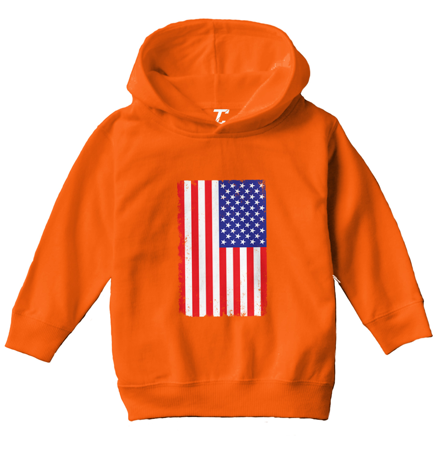 Distressed American Flag - 'Murica USA United States Toddler/Youth Hoodie - Picture 8 of 12