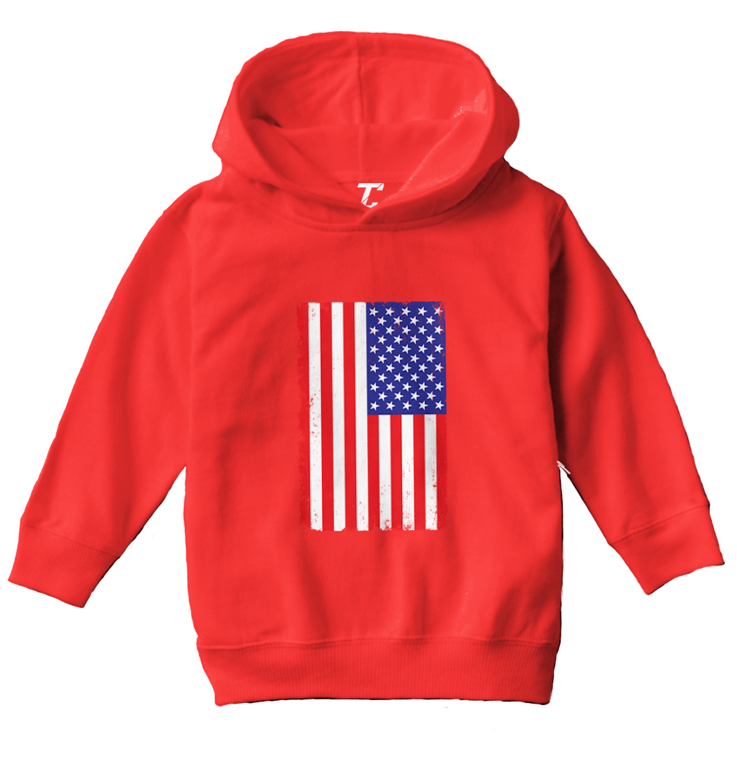 Distressed American Flag - 'Murica USA United States Toddler/Youth Hoodie - Picture 10 of 12