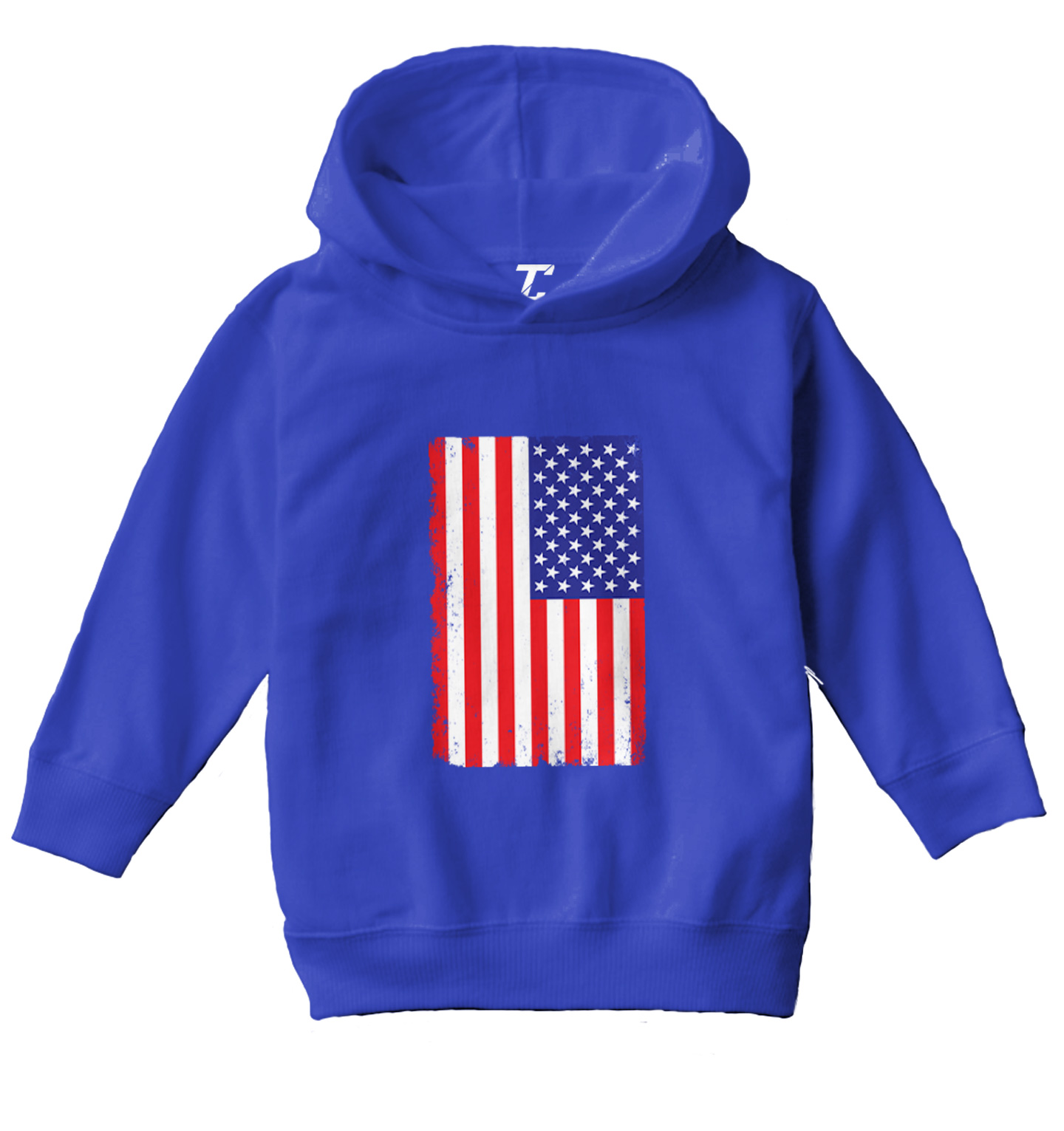 Distressed American Flag - 'Murica USA United States Toddler/Youth Hoodie - Picture 11 of 12