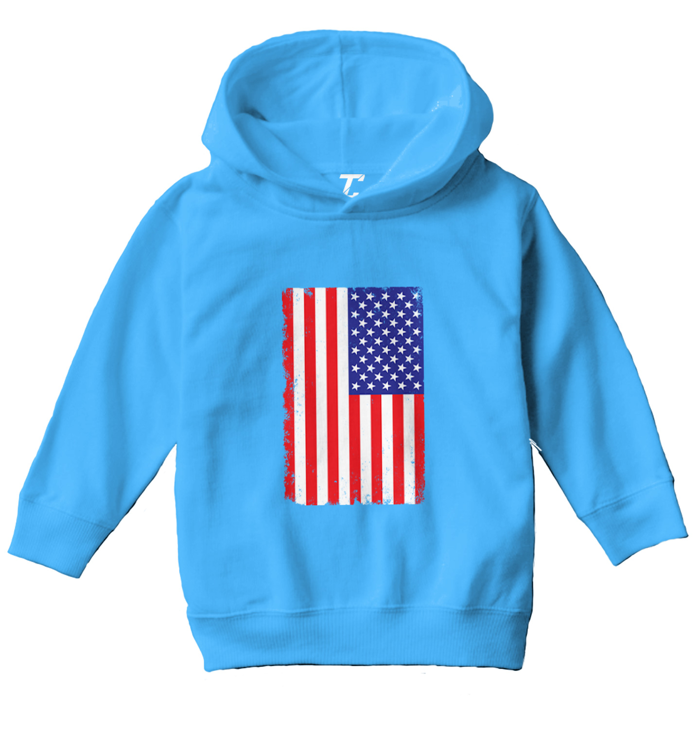 Distressed American Flag - 'Murica USA United States Toddler/Youth Hoodie - Picture 12 of 12