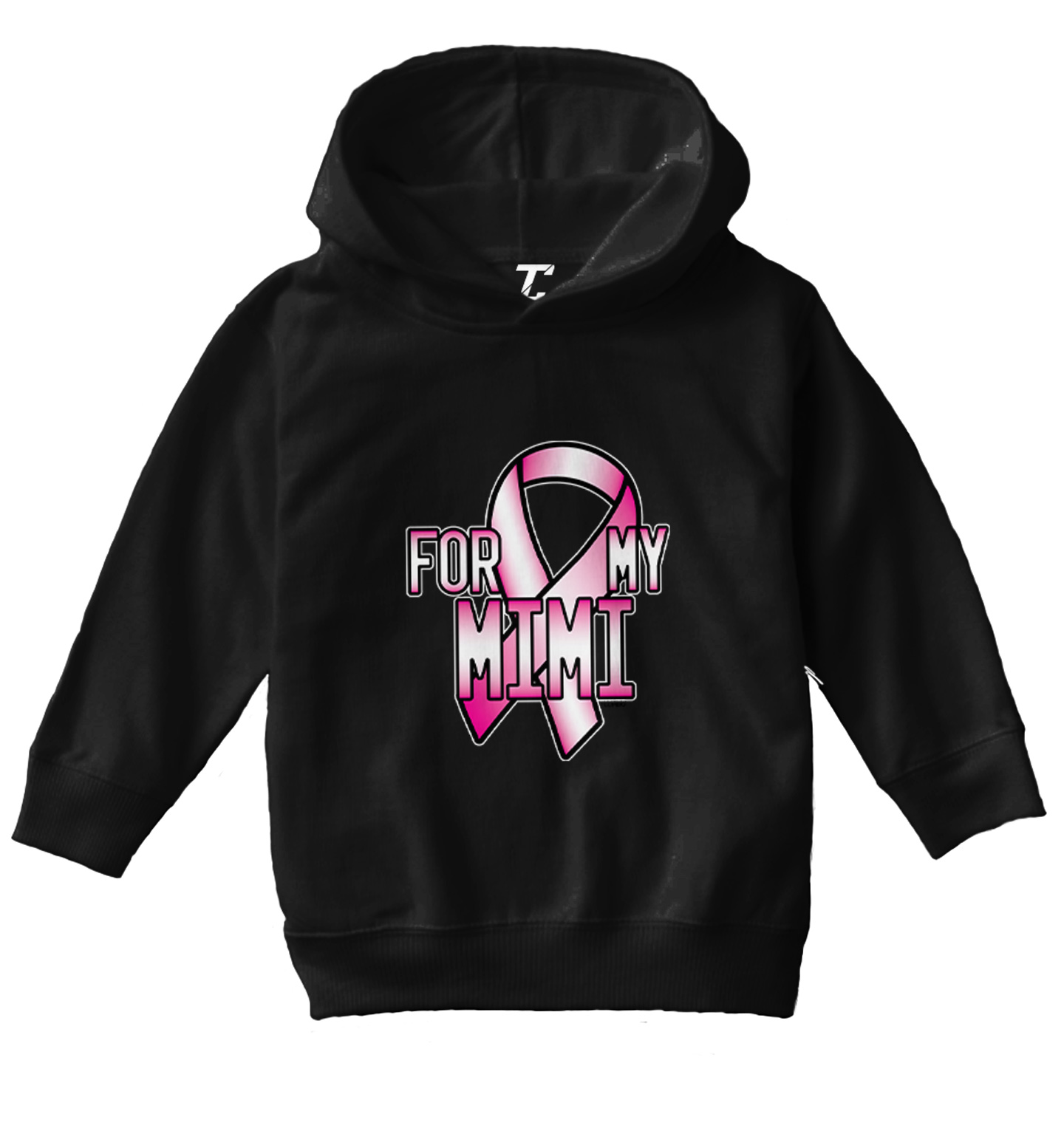For My Mimi - Breast Cancer Awareness Pink Ribbon Toddler/Youth Hoodie - Picture 2 of 12