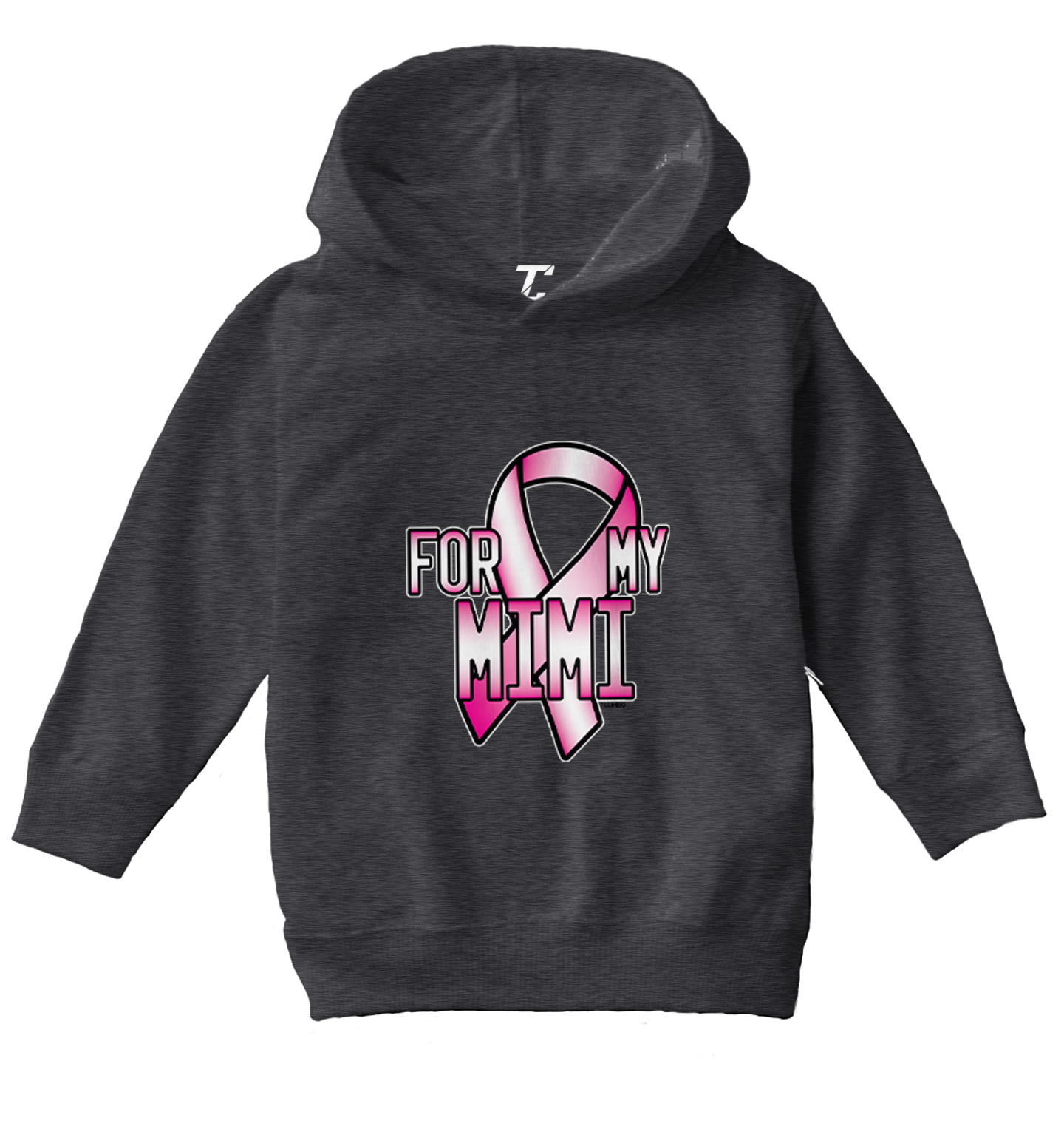 For My Mimi - Breast Cancer Awareness Pink Ribbon Toddler/Youth Hoodie - Picture 3 of 12