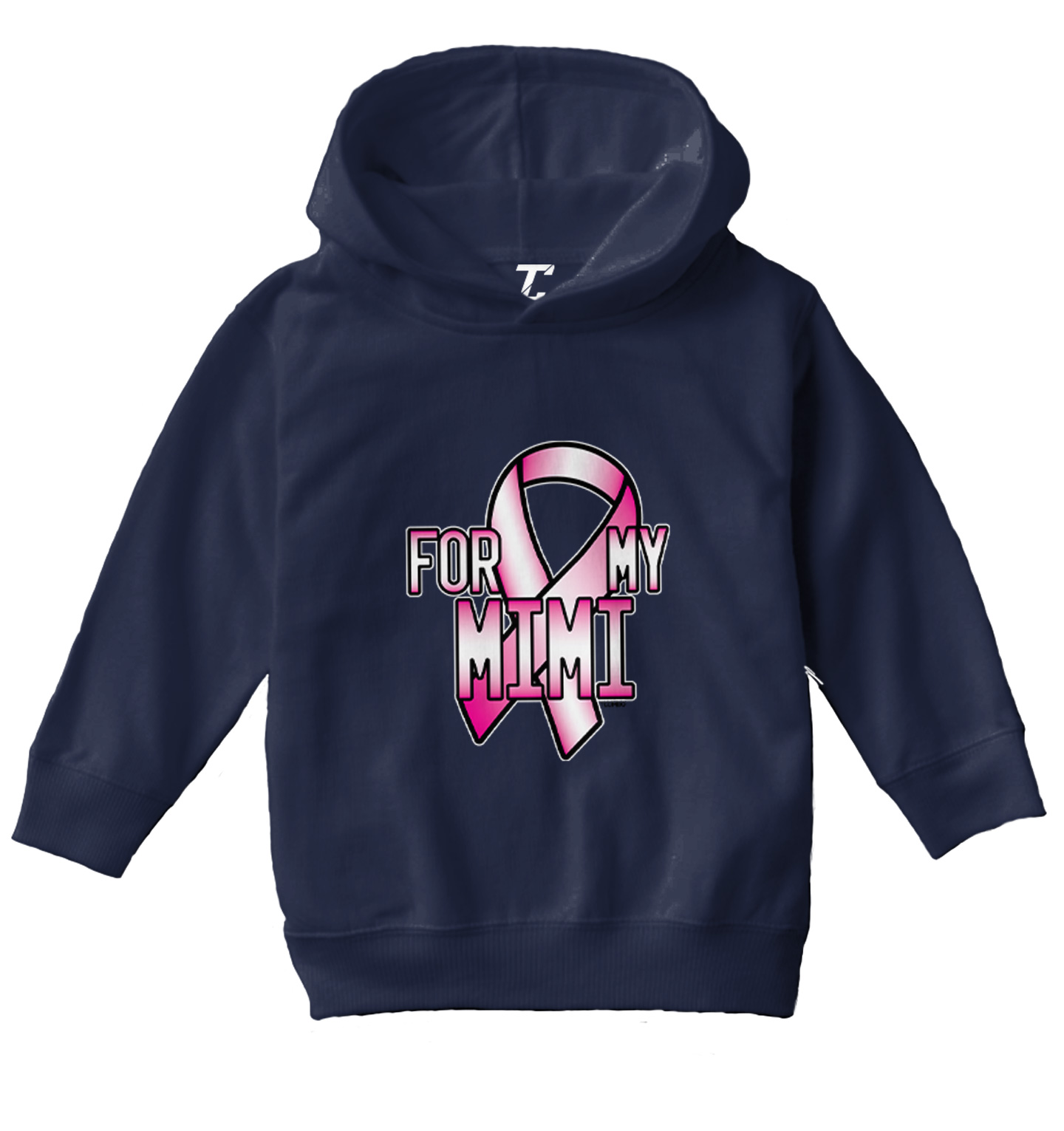 For My Mimi - Breast Cancer Awareness Pink Ribbon Toddler/Youth Hoodie - Picture 7 of 12