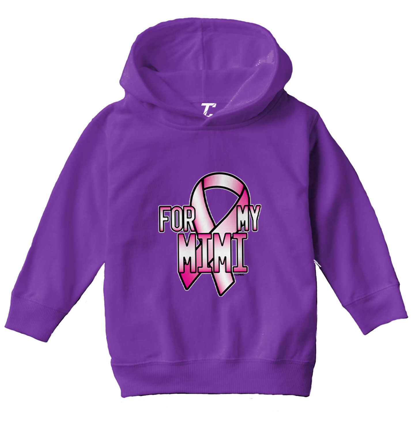 For My Mimi - Breast Cancer Awareness Pink Ribbon Toddler/Youth Hoodie - Picture 9 of 12