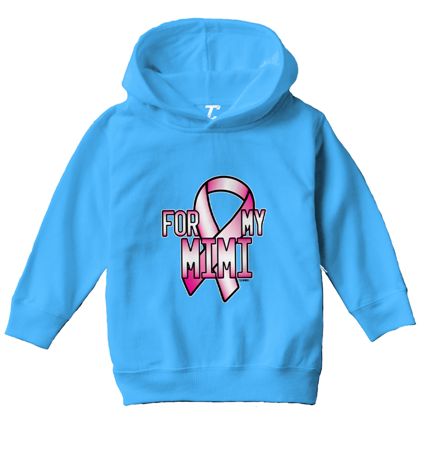 For My Mimi - Breast Cancer Awareness Pink Ribbon Toddler/Youth Hoodie - Picture 12 of 12