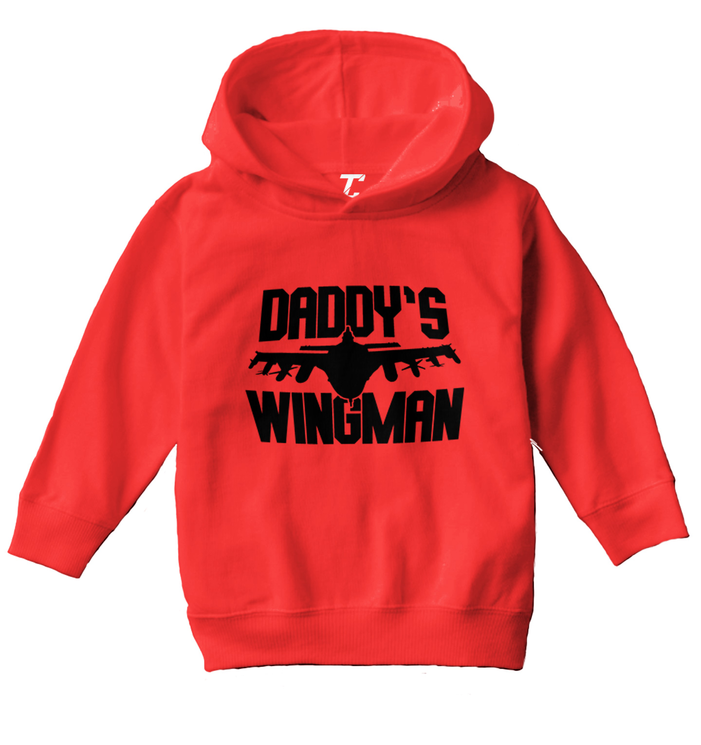 Daddy's Wingman - Single Dad Father's Day Son Toddler/Youth Hoodie - Picture 8 of 10