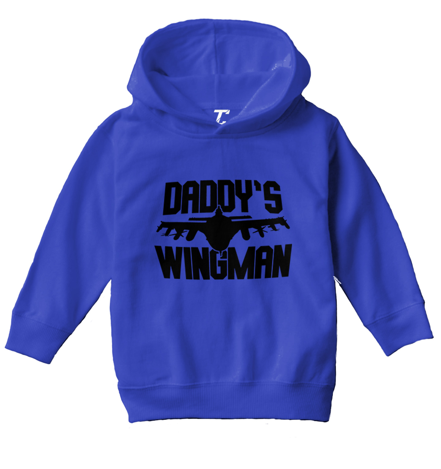 Daddy's Wingman - Single Dad Father's Day Son Toddler/Youth Hoodie - Picture 9 of 10