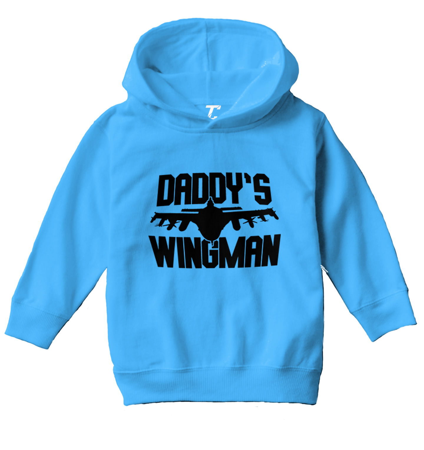 Daddy's Wingman - Single Dad Father's Day Son Toddler/Youth Hoodie - Picture 10 of 10