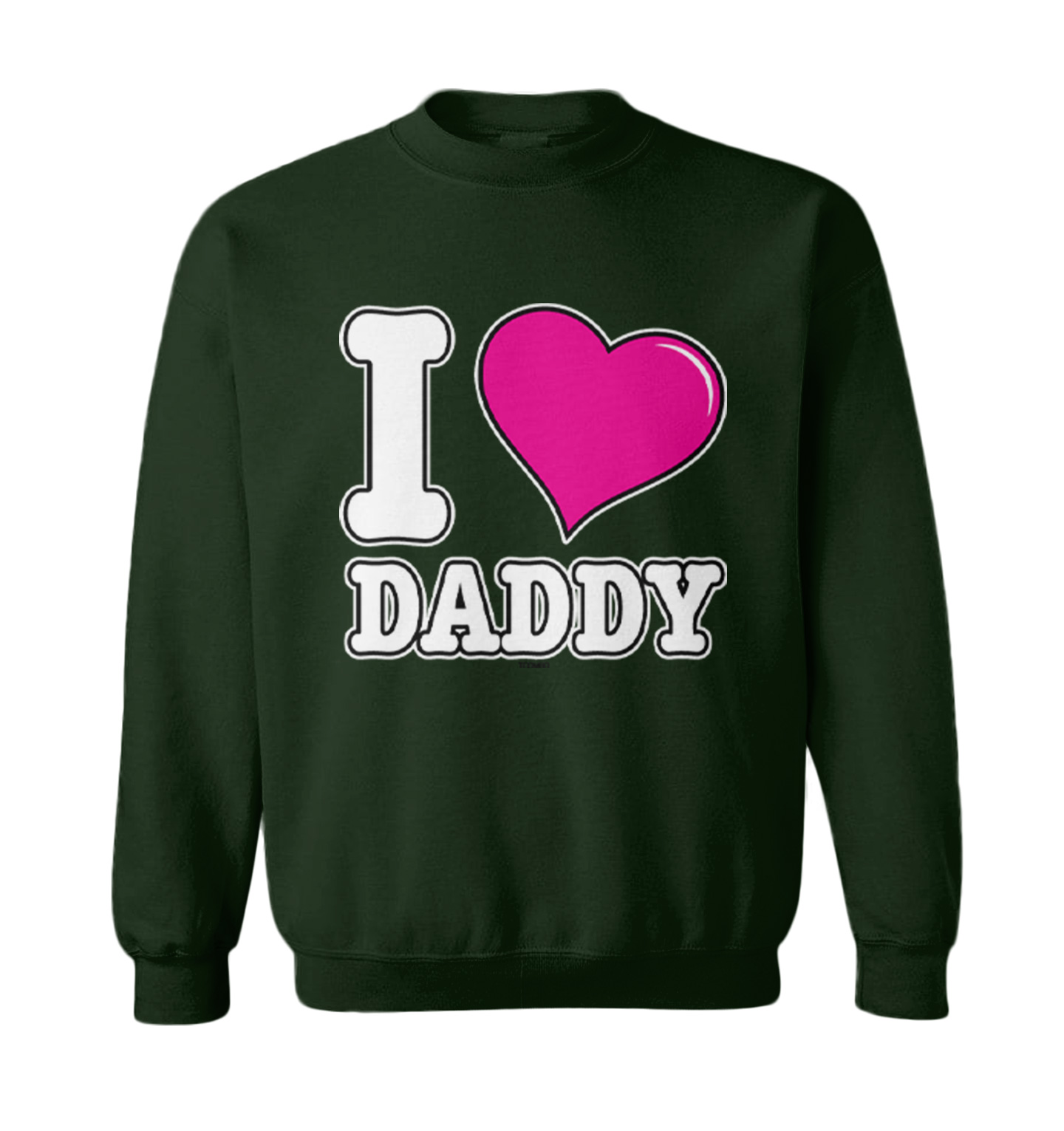 I Love Daddy - Father's Day Son Daughter Dad Toddler Crewneck Sweater - Picture 3 of 8