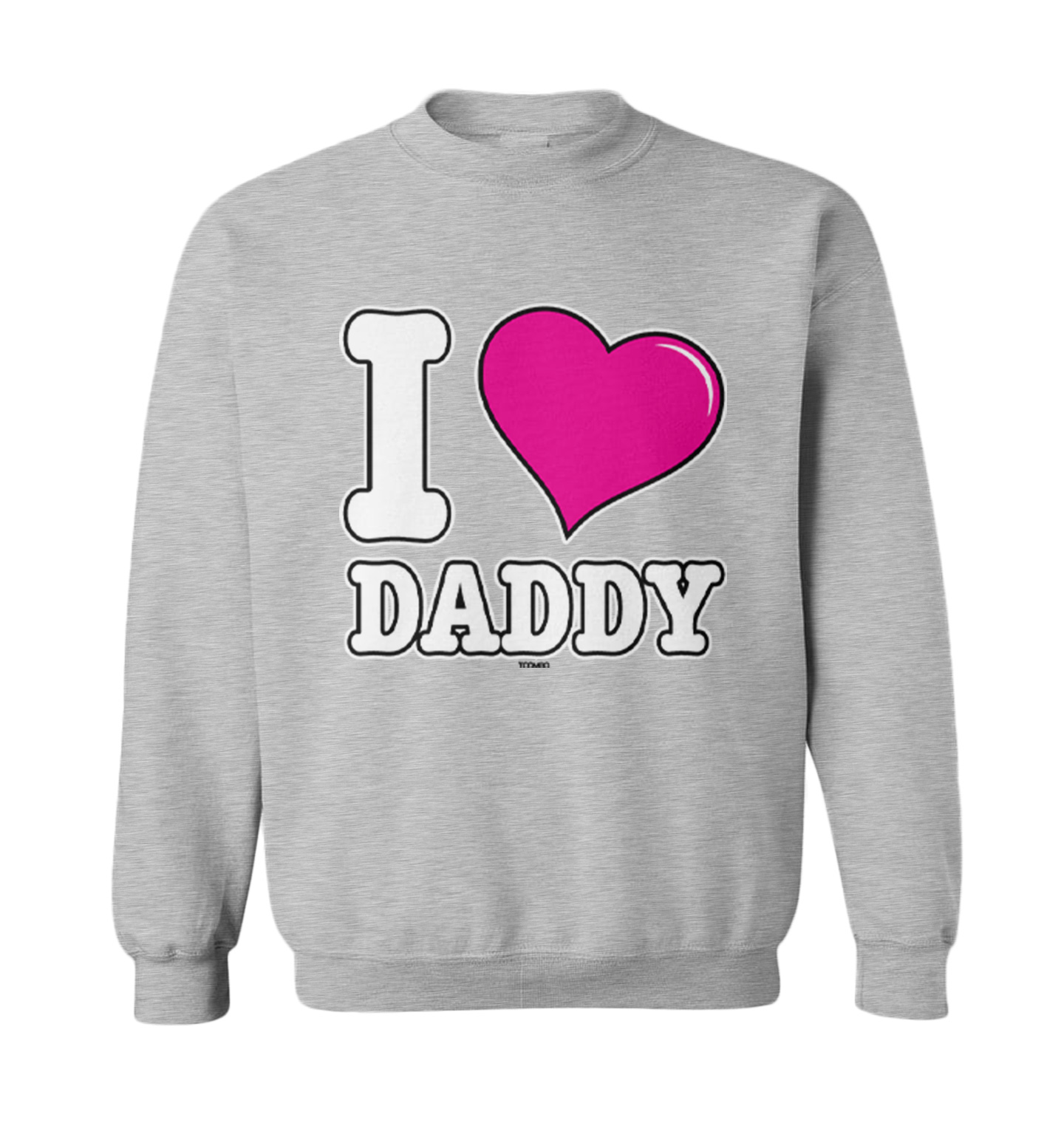 I Love Daddy - Father's Day Son Daughter Dad Toddler Crewneck Sweater - Picture 4 of 8