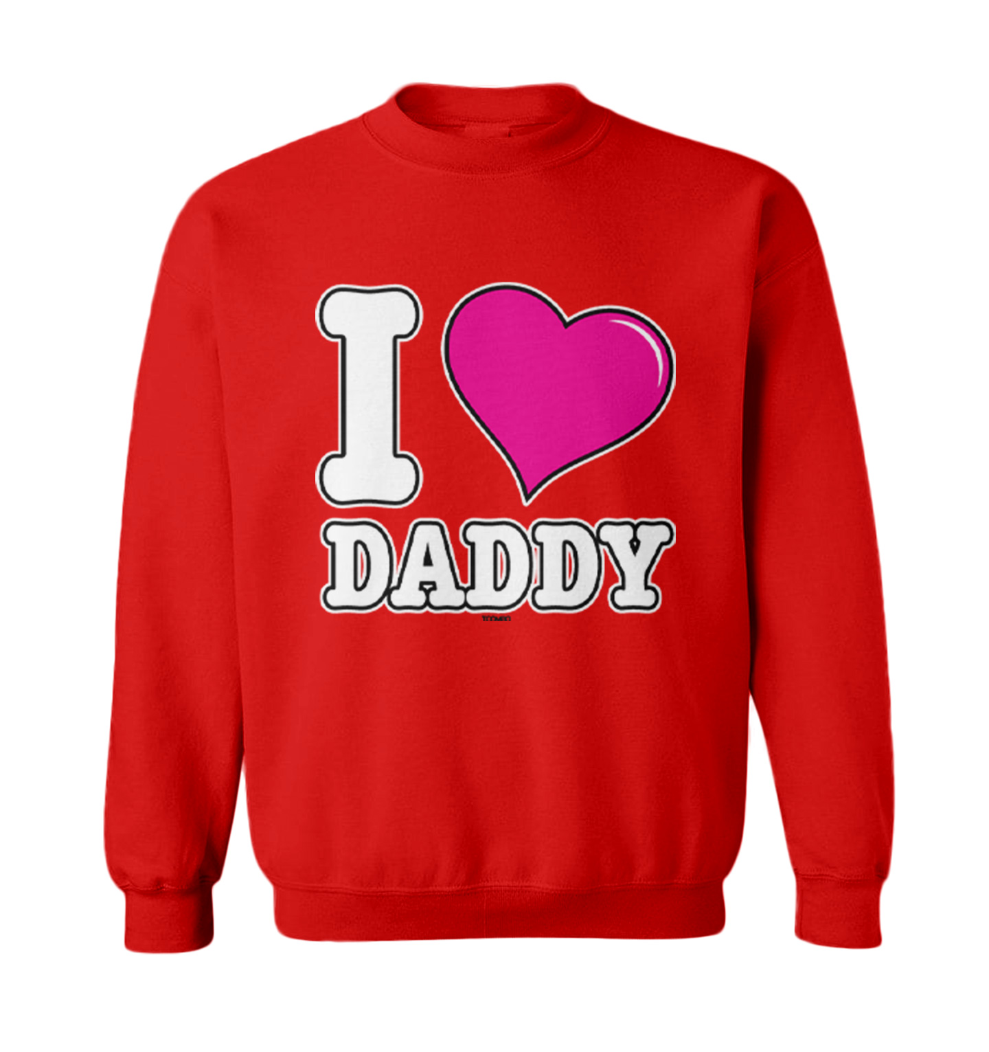 I Love Daddy - Father's Day Son Daughter Dad Toddler Crewneck Sweater - Picture 7 of 8