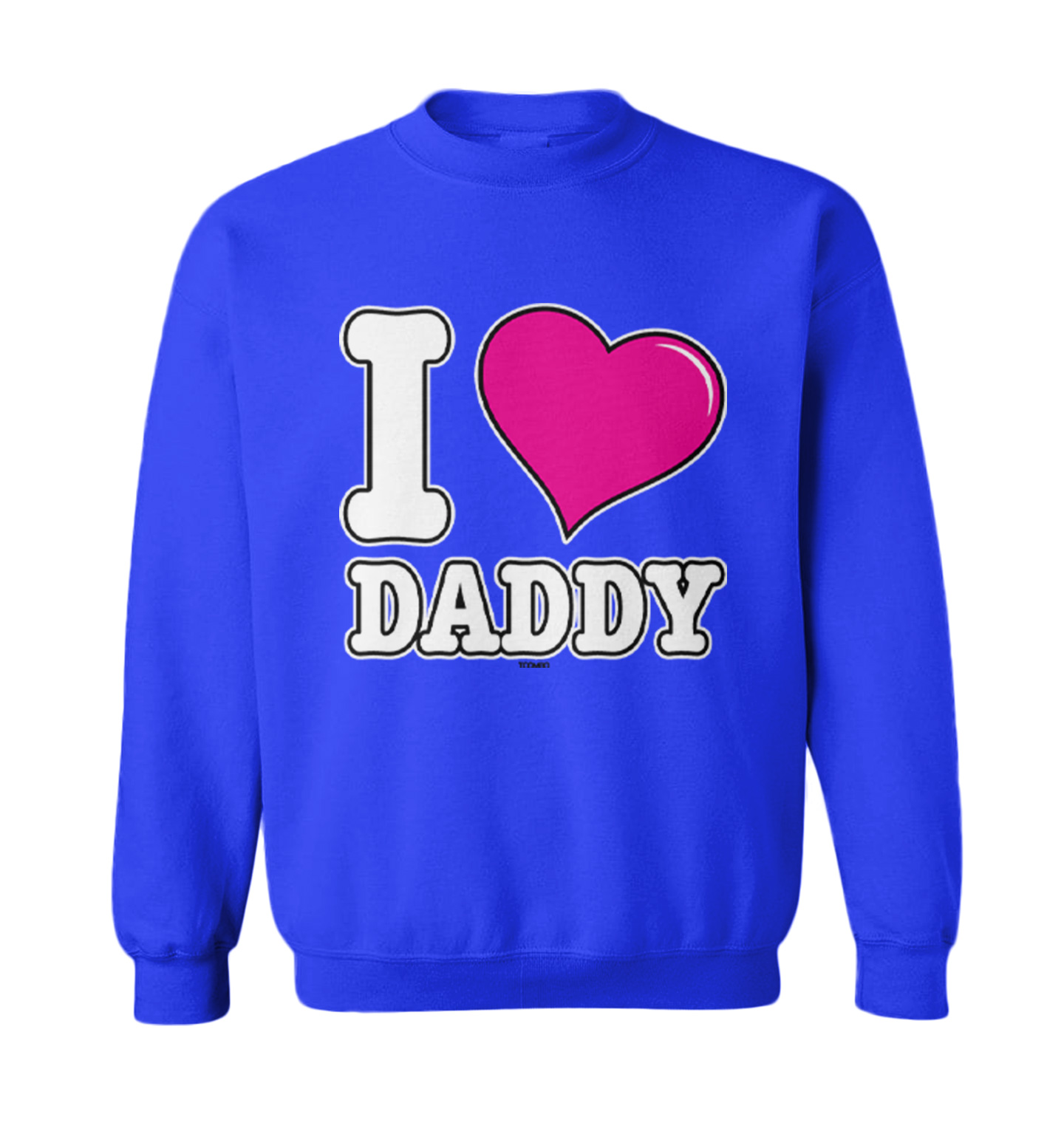 I Love Daddy - Father's Day Son Daughter Dad Toddler Crewneck Sweater - Picture 8 of 8
