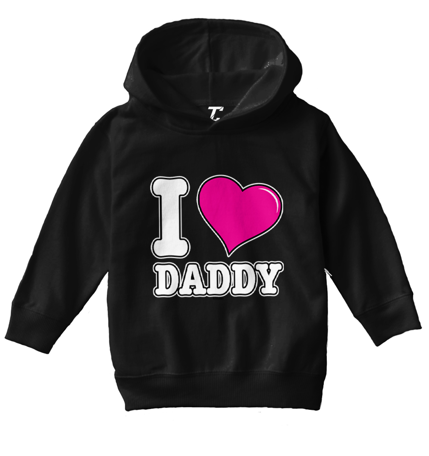I Love Daddy - Father's Day Son Daughter Dad Toddler/Youth Hoodie - Picture 2 of 12