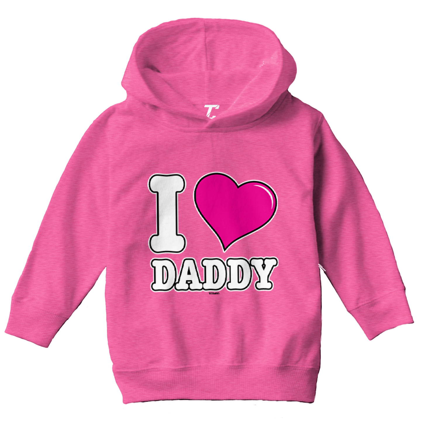 I Love Daddy - Father's Day Son Daughter Dad Toddler/Youth Hoodie - Picture 4 of 12