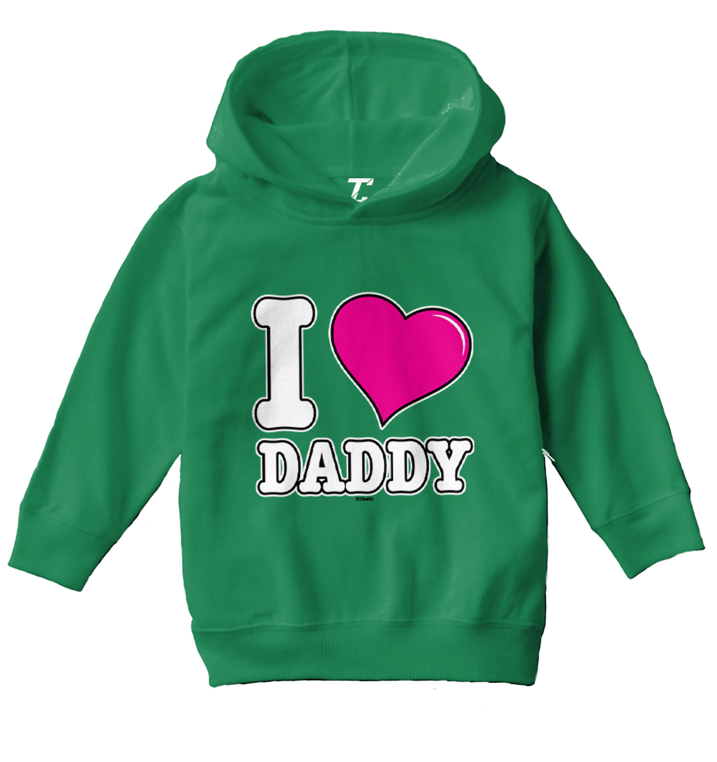 I Love Daddy - Father's Day Son Daughter Dad Toddler/Youth Hoodie - Picture 5 of 12