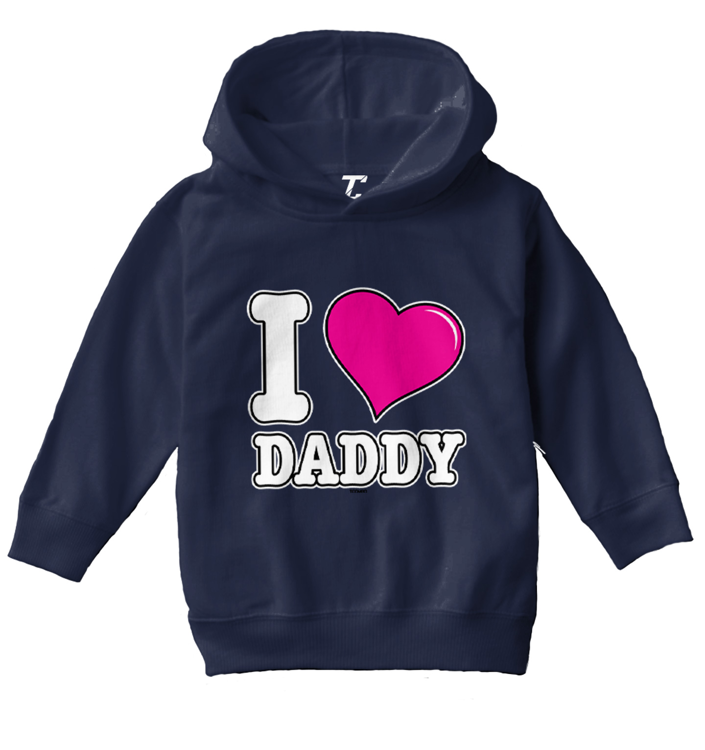 I Love Daddy - Father's Day Son Daughter Dad Toddler/Youth Hoodie - Picture 7 of 12