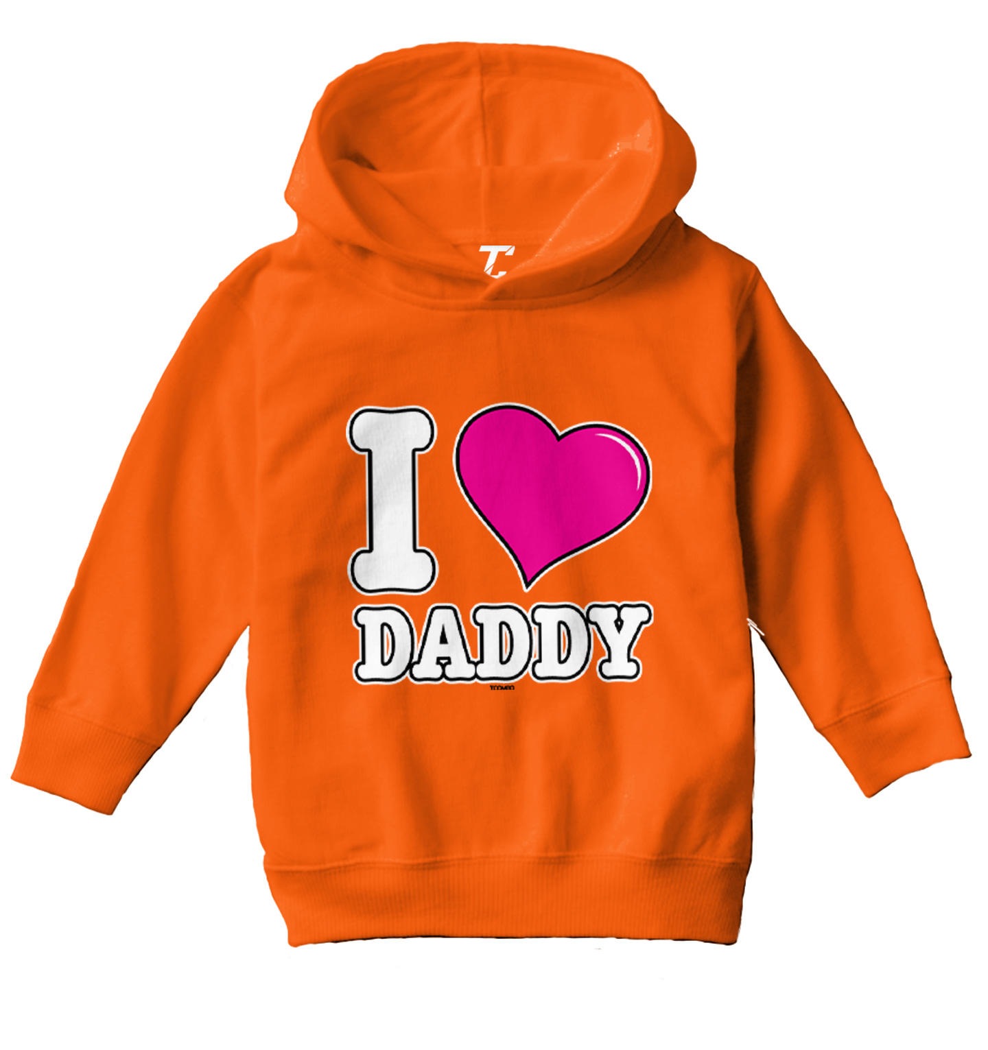 I Love Daddy - Father's Day Son Daughter Dad Toddler/Youth Hoodie - Picture 8 of 12